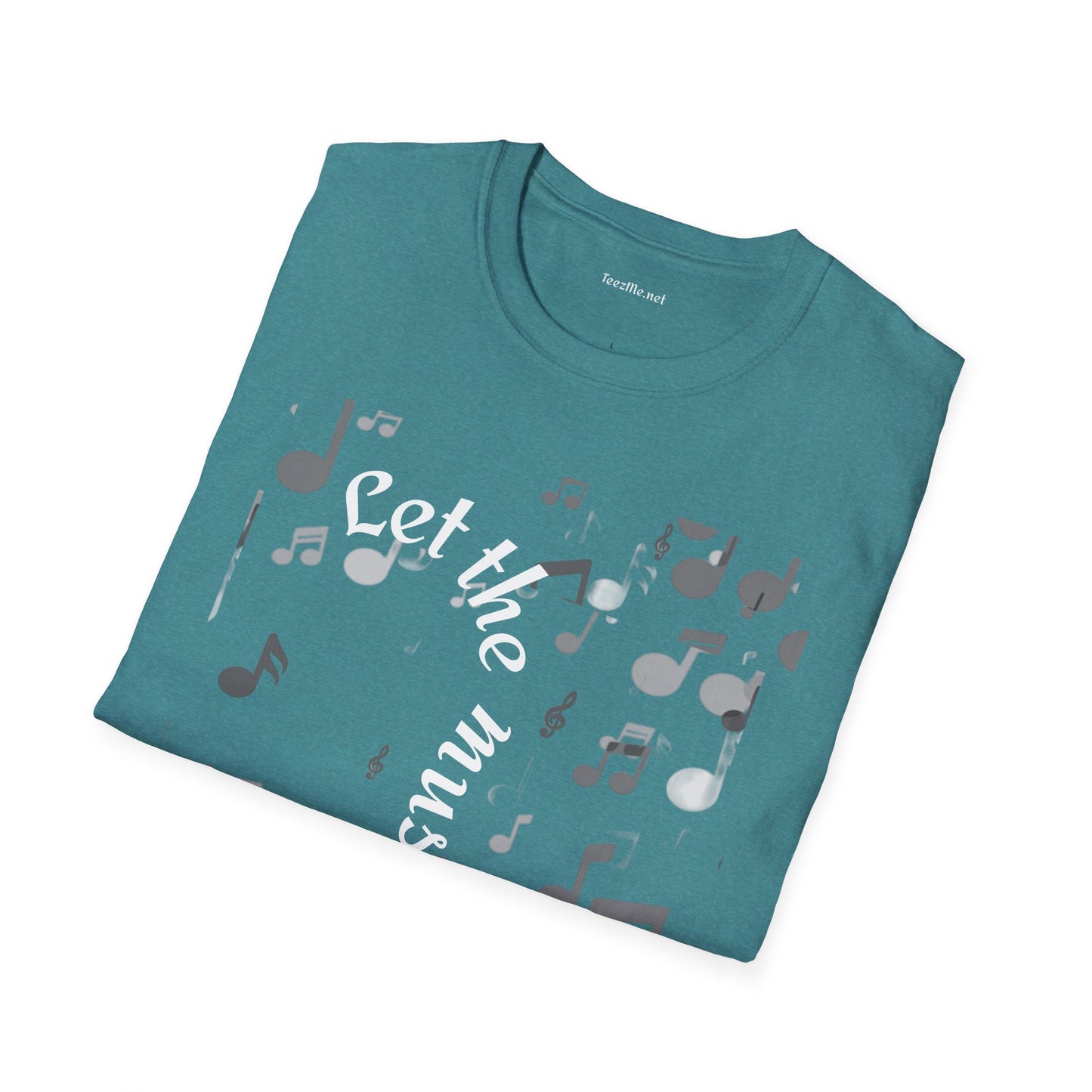 Let the music play - Unisex Sofy-Style Cotton Tee 100% Cotton