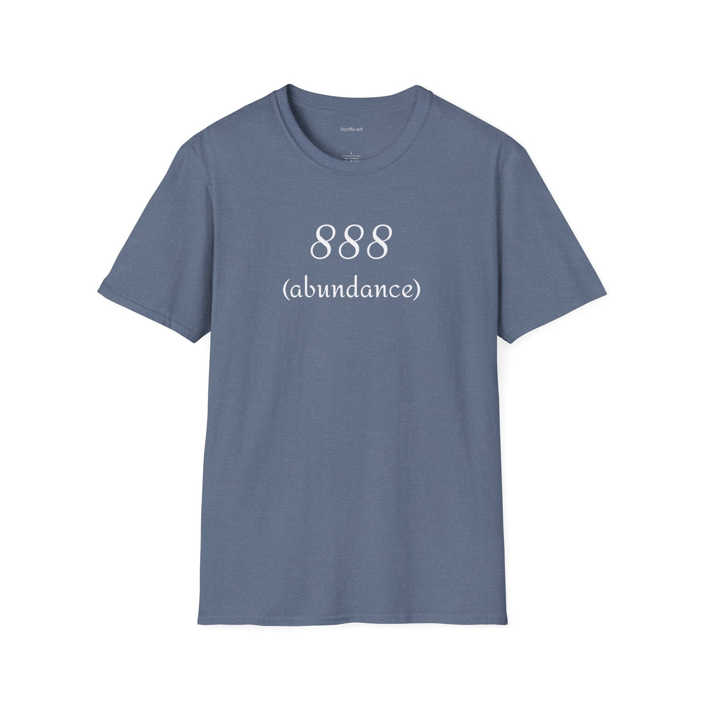 888 (abundance) - Unisex Softstyle T-Shirt 100% Cotton Graphic #angel numbers