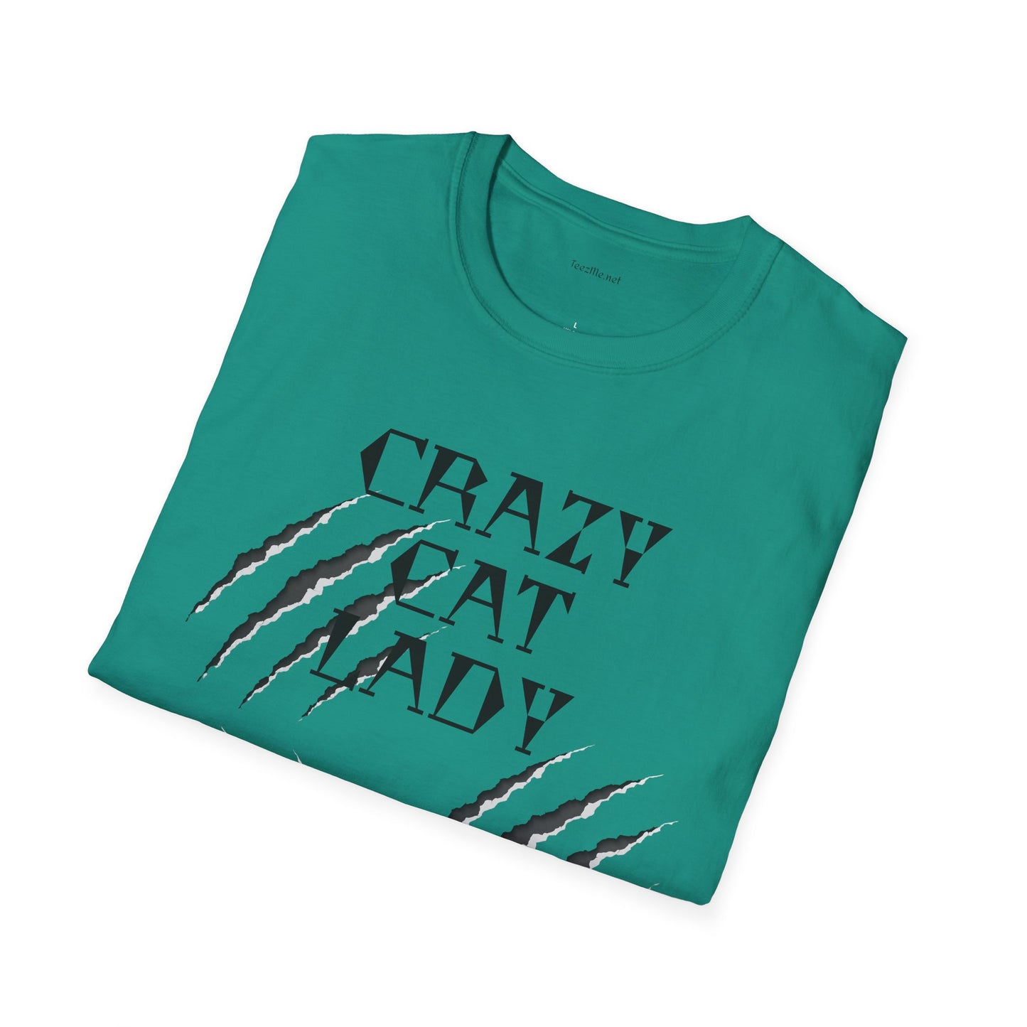 Crazy Cat Lady - Unisex Softstyle T-Shirt 100% Cotton Graphic