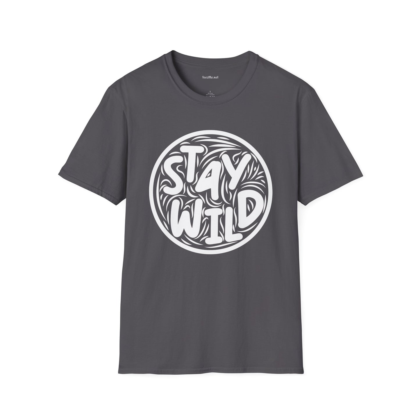 Stay Wild Retro Unisex Softstyle T-Shirt 100% Cotton