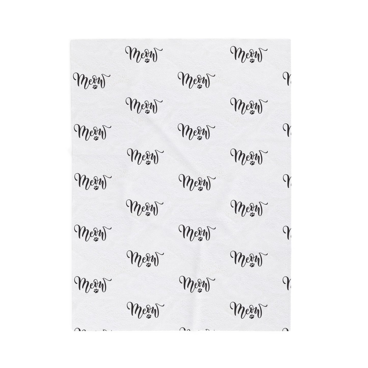 Meow - Velveteen Plush Blanket