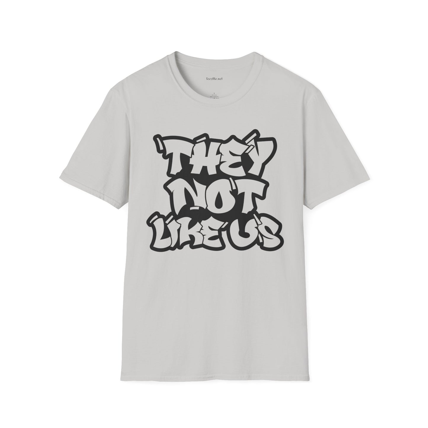 They Not Like Us (outline) Unisex SoftStyle T-Shirt 100% Cotton