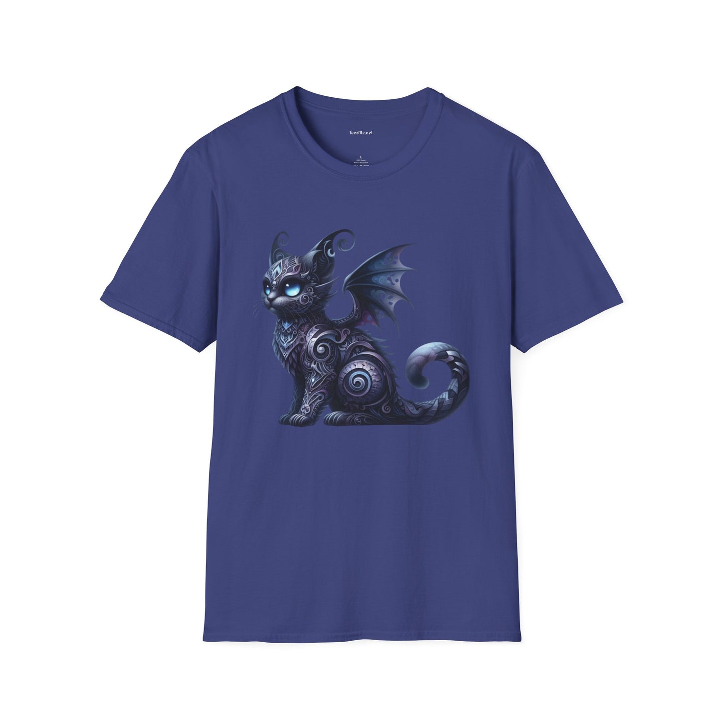 Black Fairy Cat -Shirt 100% Cotton Graphic