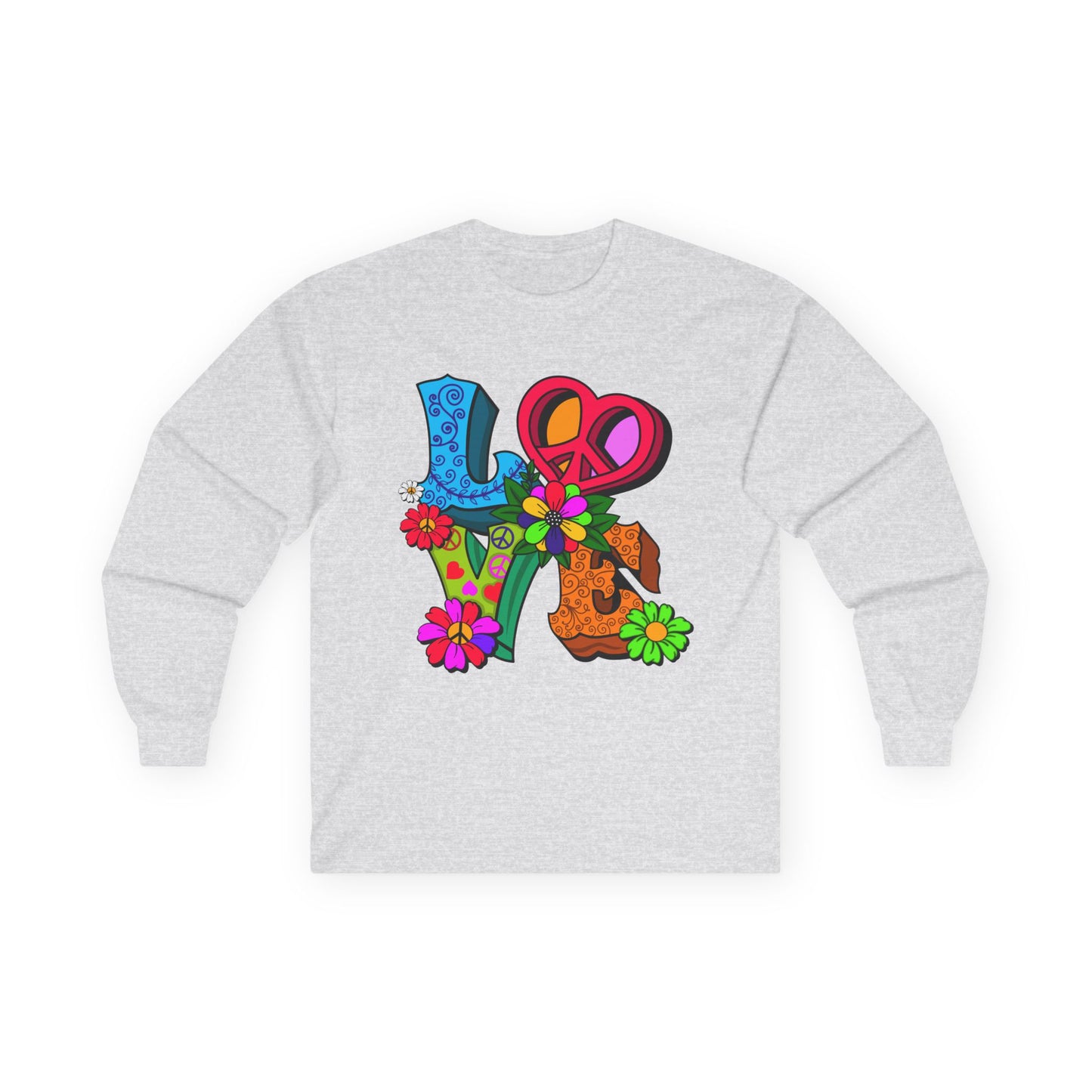 Love Peace Unisex Ultra Cotton Long Sleeve Tee