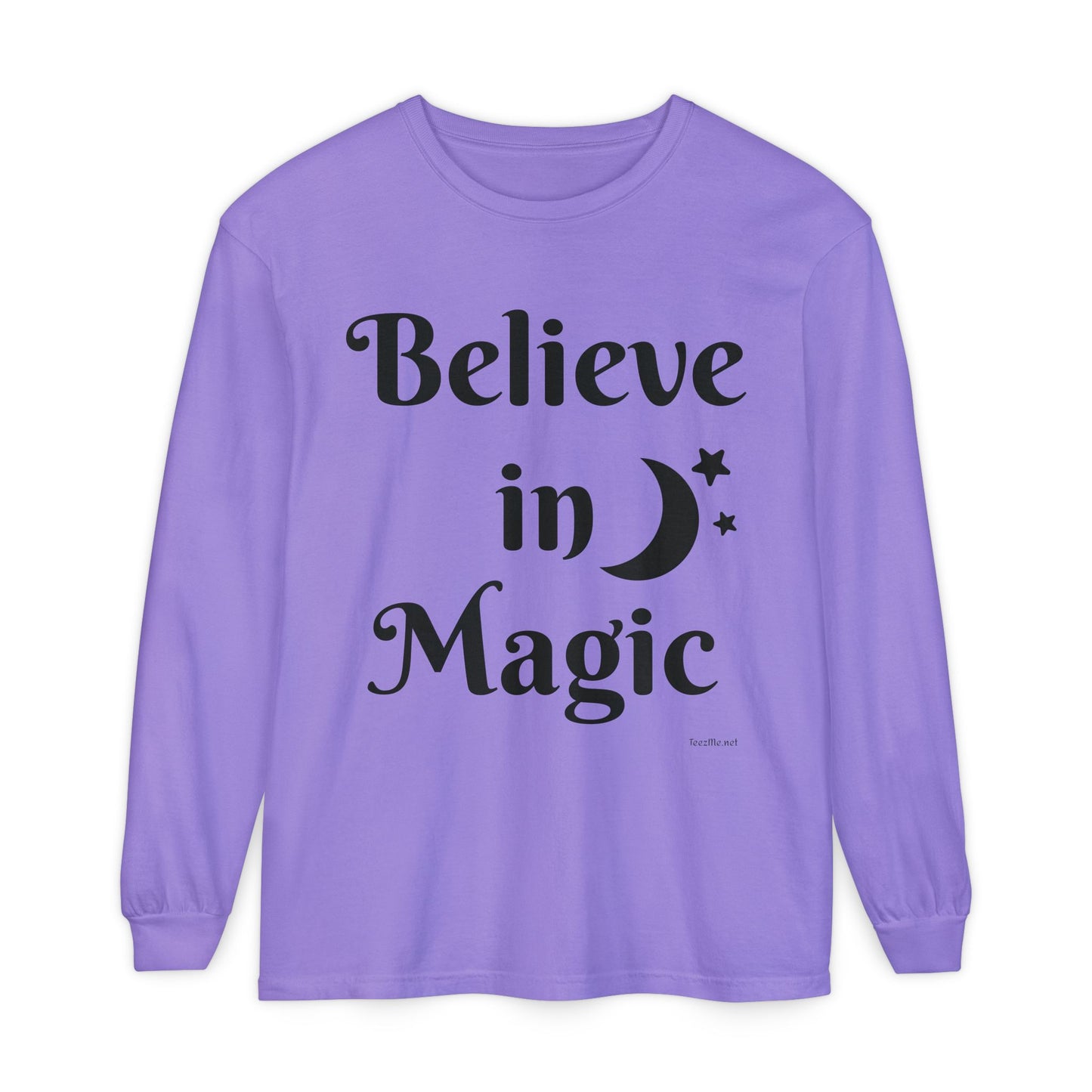 Believe in Magic - Unisex Garment-dyed Long Sleeve T-Shirt