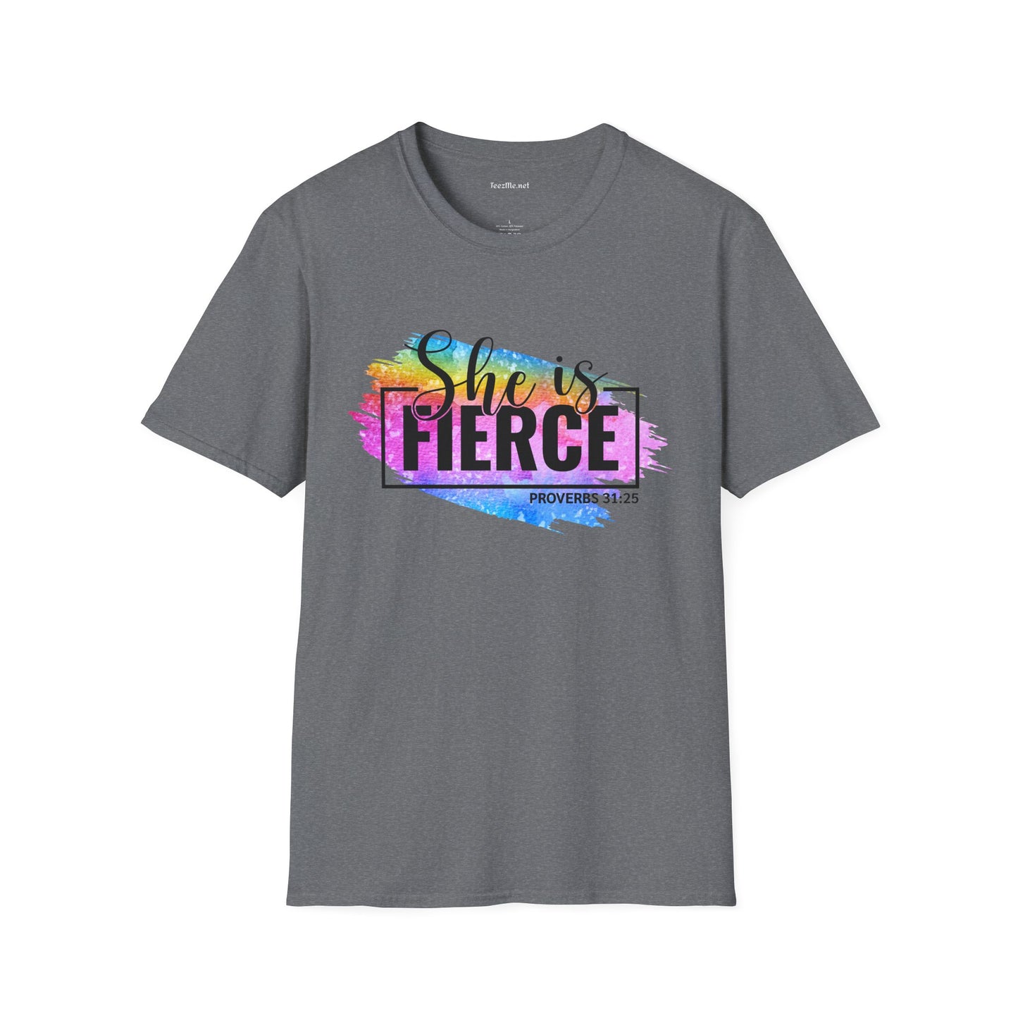 She is FIERCE Unisex Softstyle T-Shirt 100% Cotton Graphic