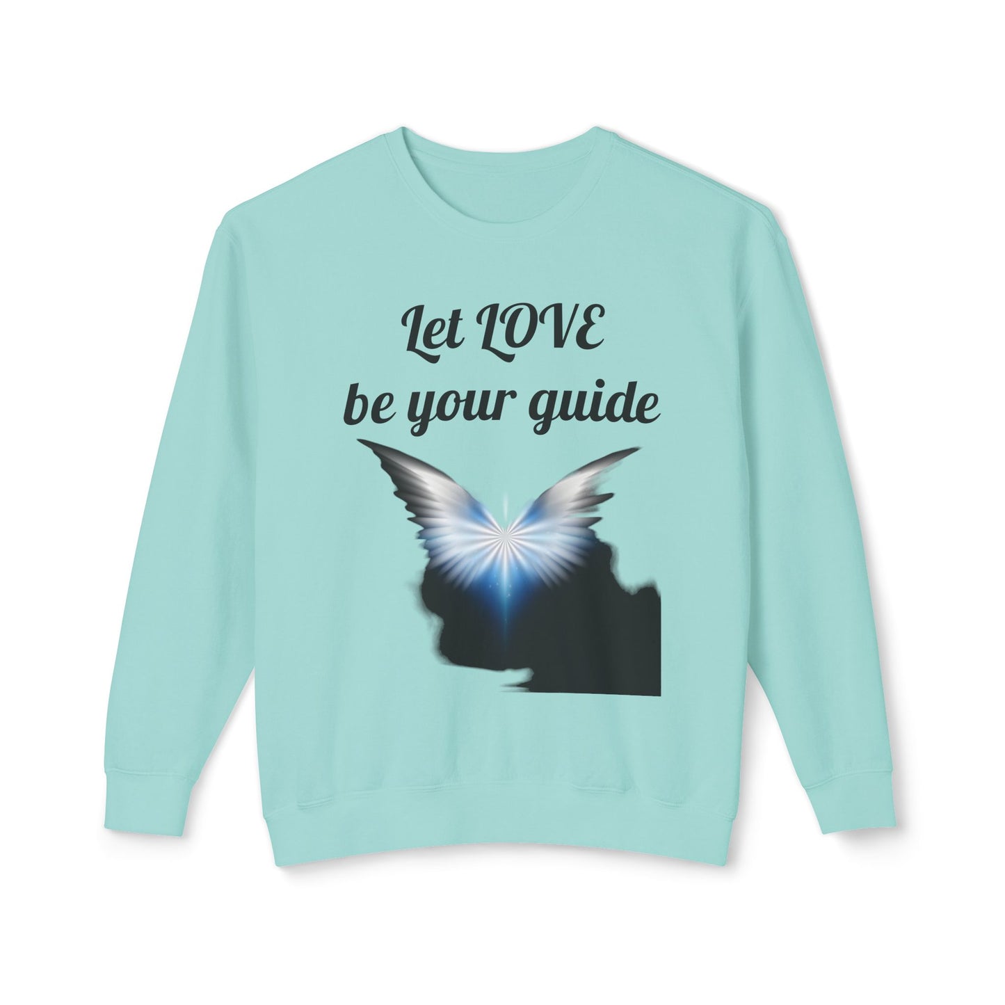 Let Love be your guide - Unisex Lightweight Crewneck Sweatshirt