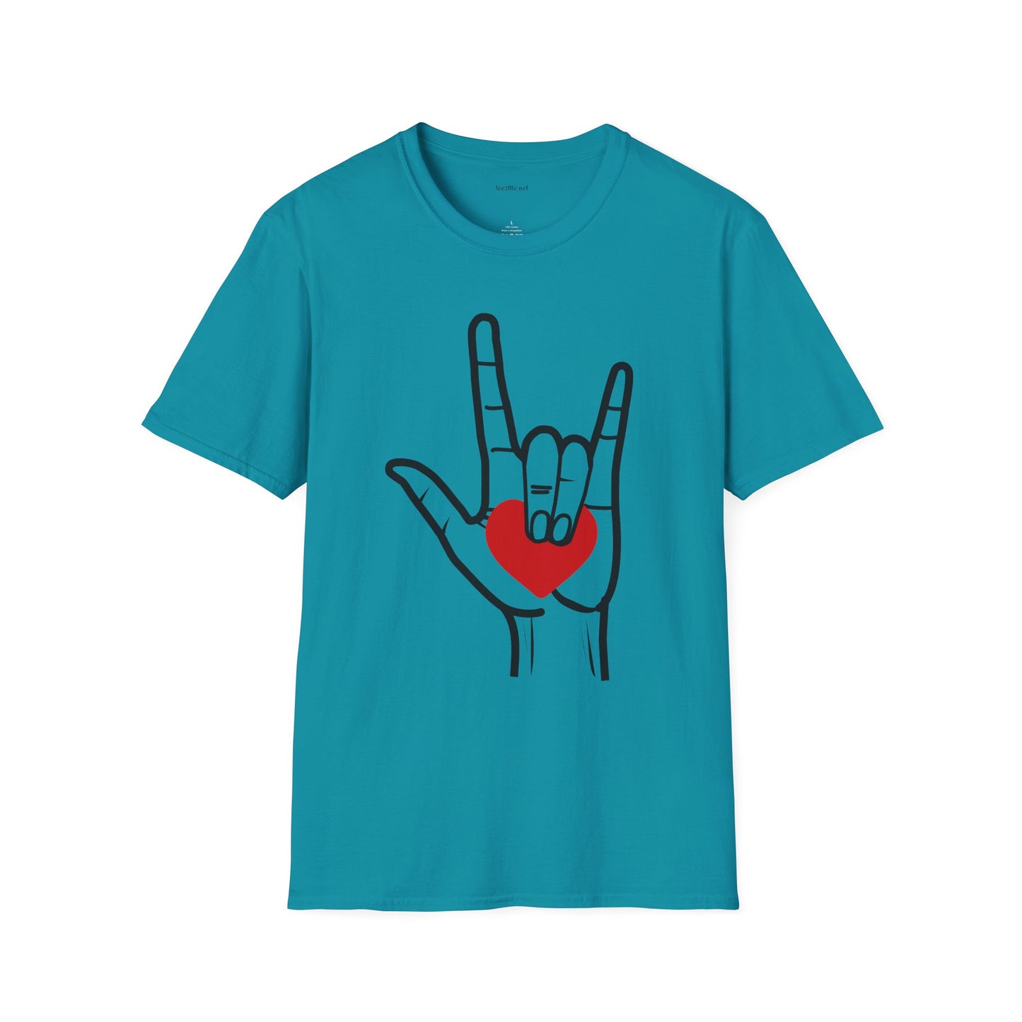 ASL Love  - Unisex Softstyle T-Shirt 100% Cotton Graphic