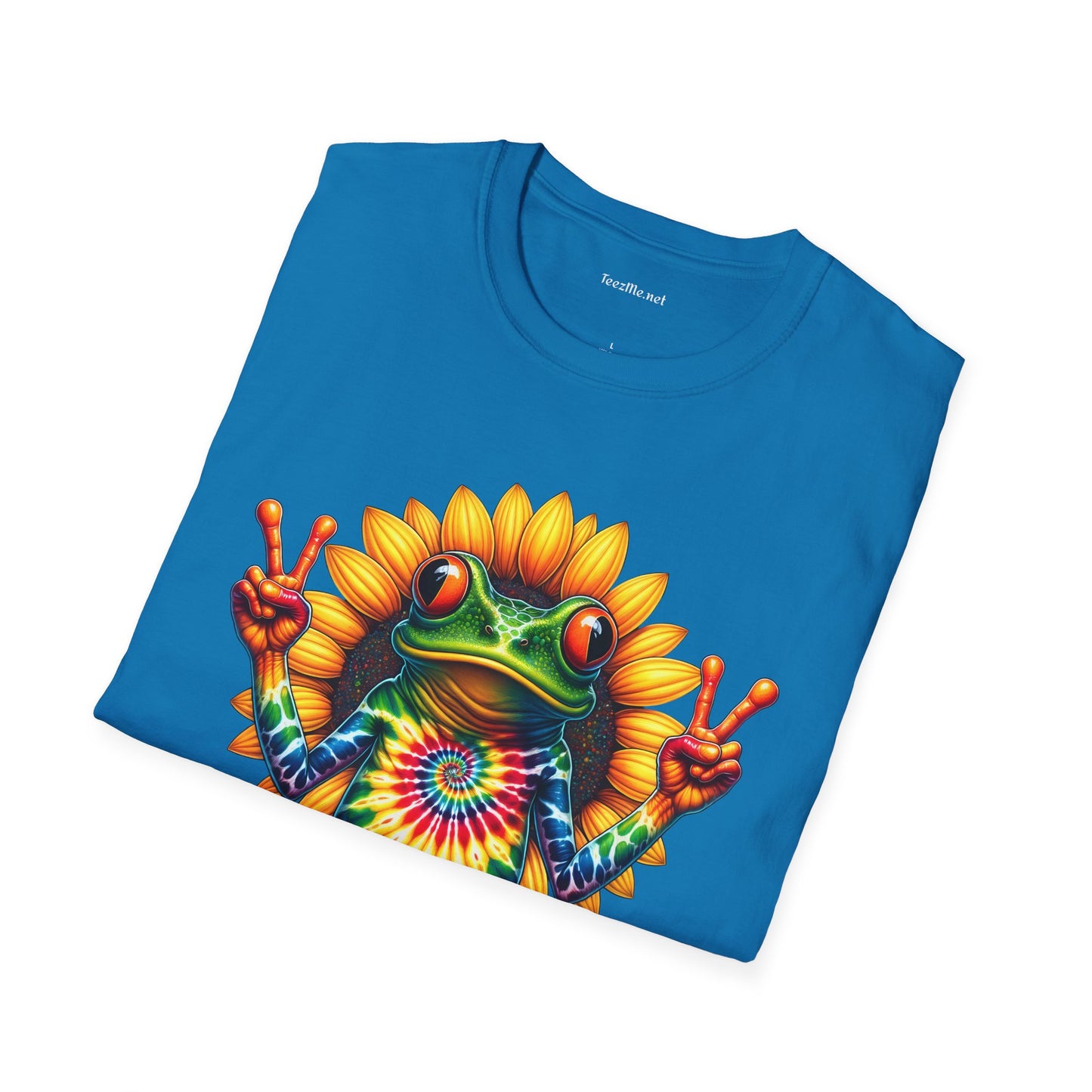 Peace Frog Tie-dye Unisex Softstyle T-Shirt 100% Cotton  #tarot