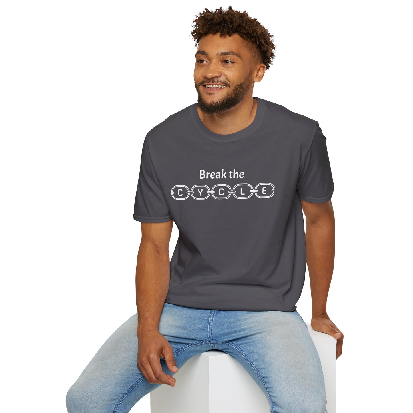Break the Cycle - Unisex Softstyle T-Shirt 100% Cotton Graphic