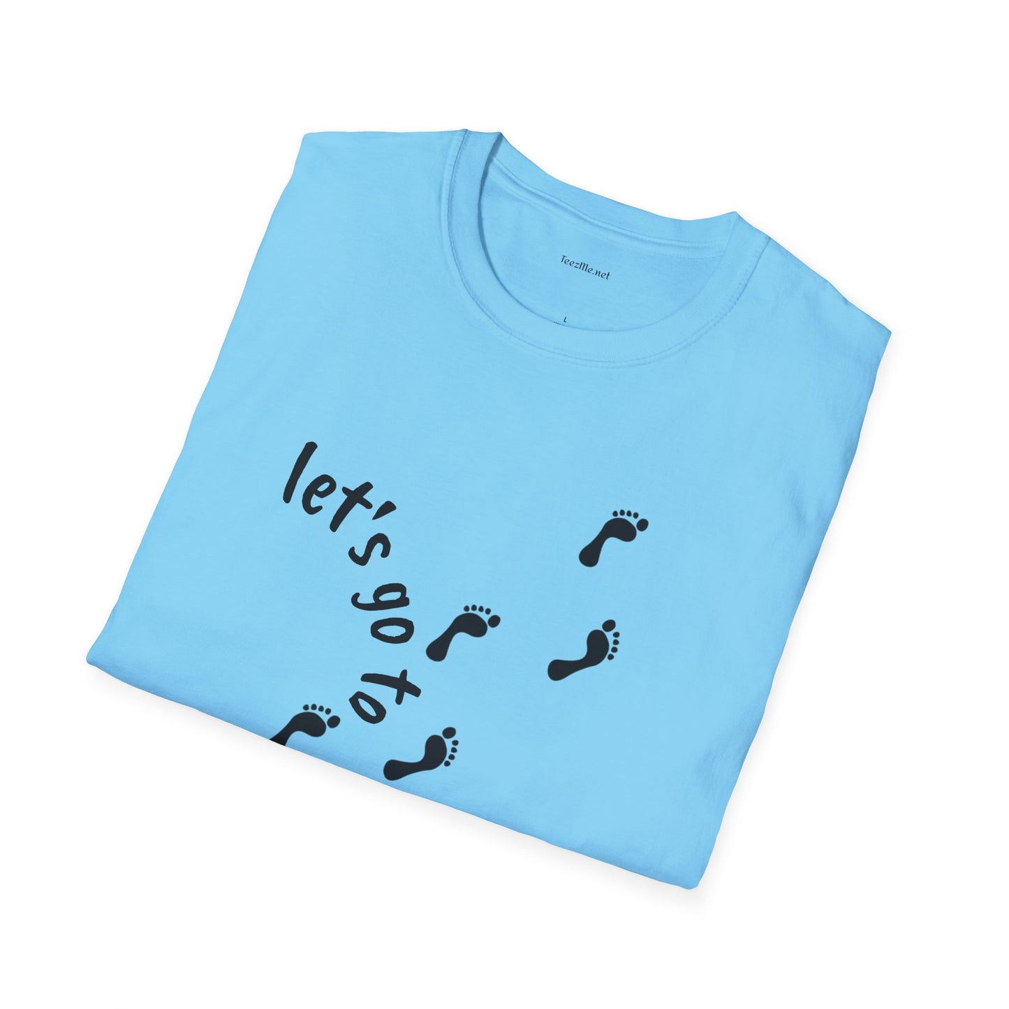 Let's go to the beach - Unisex Softstyle T-Shirt 100% Cotton Graphic