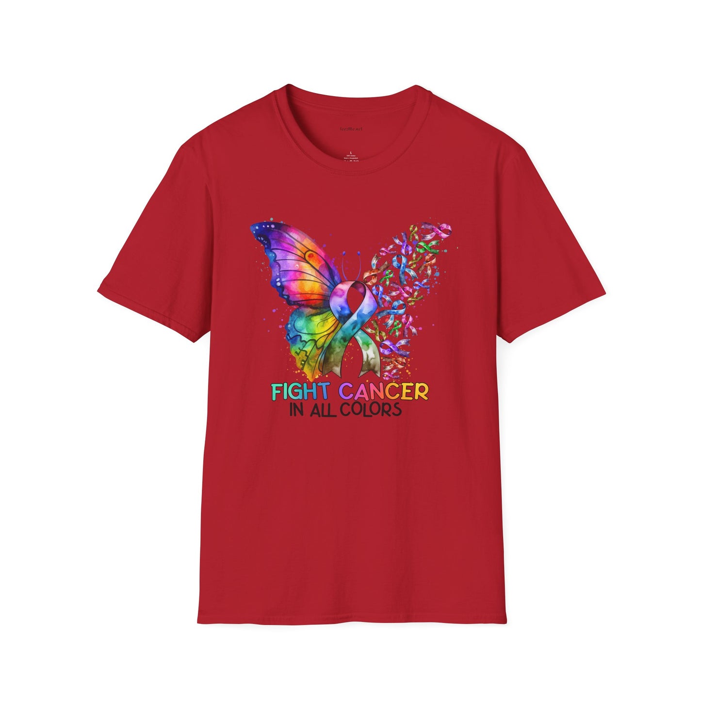 Fight Cancer - Unisex Softstyle T-Shirt 100% Cotton Graphic