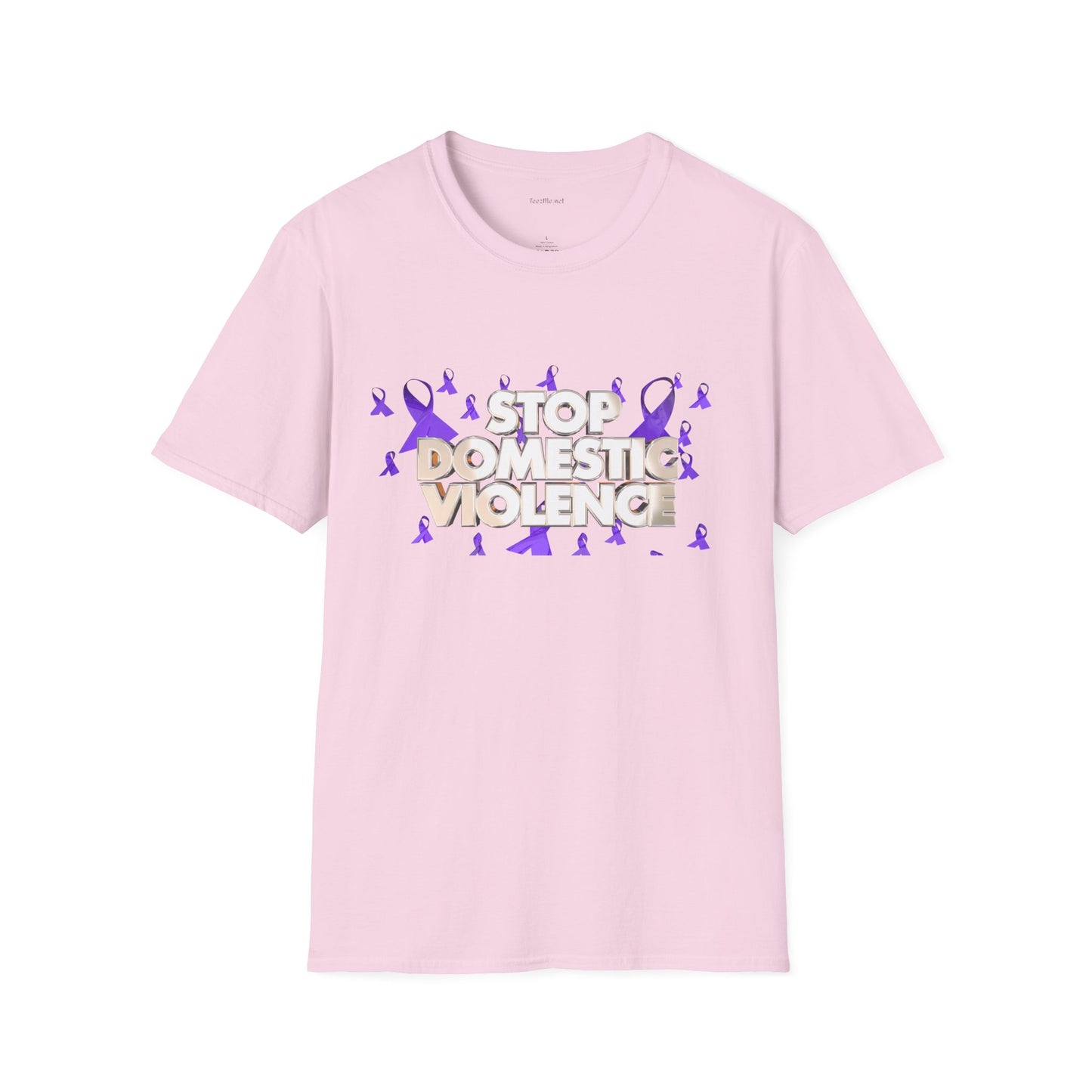 STOP DOMESTIC VIOLENCE - Unisex Softstyle T-Shirt 100% Cotton Graphic