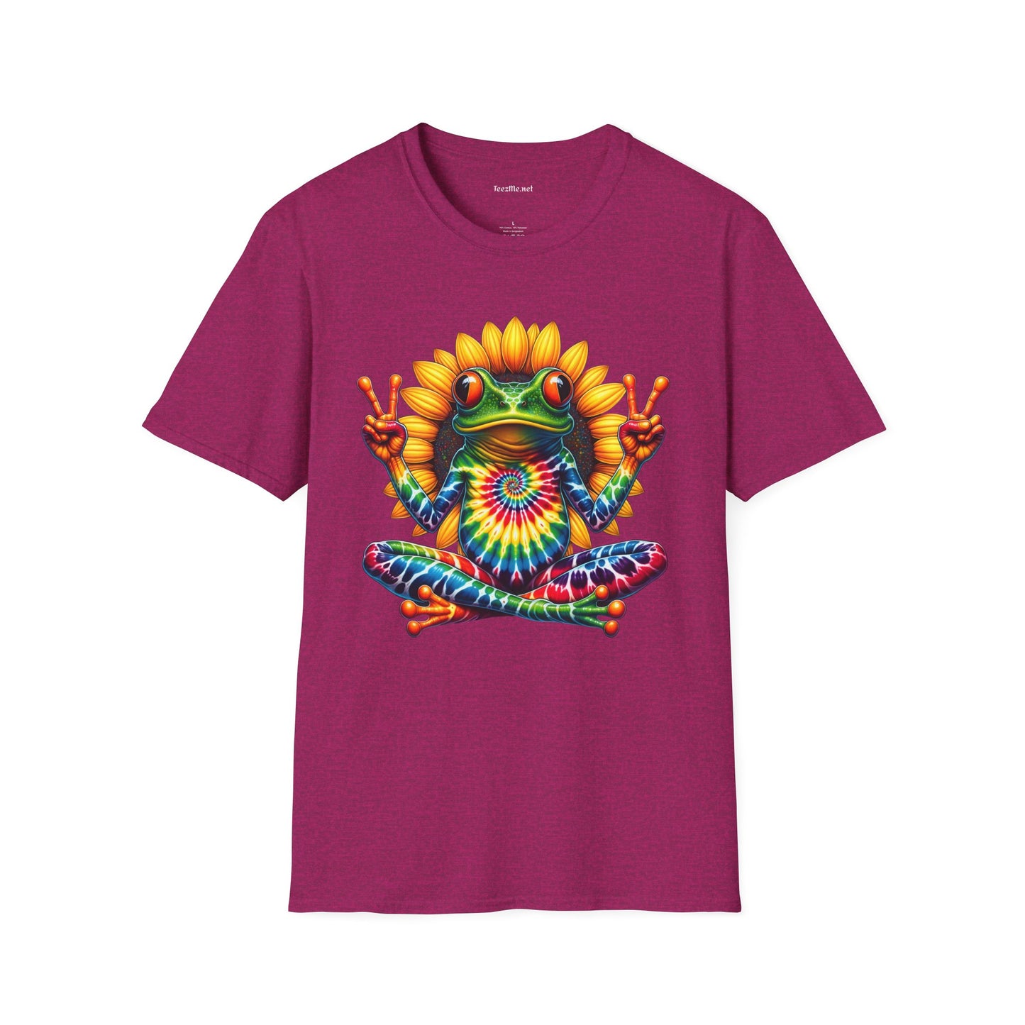 Peace Frog Tie-dye Unisex Softstyle T-Shirt 100% Cotton  #tarot