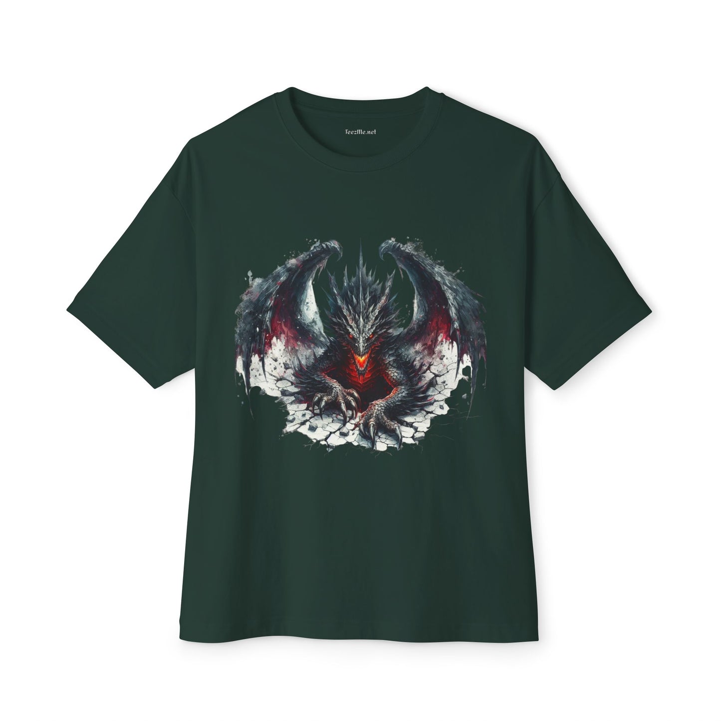 Goth Dragon1 - Unisex Oversized Boxy Tee