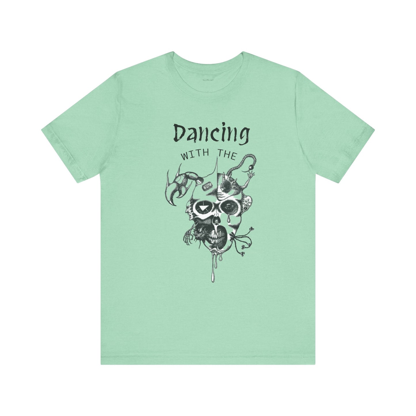 Dancing with the Devil (image) - Unisex Jersey Short Sleeve Tee