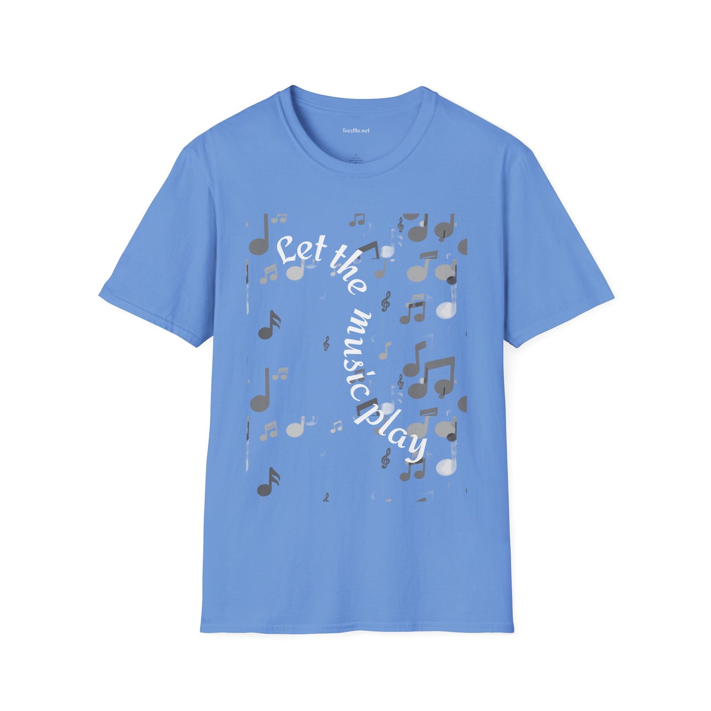 Let the music play - Unisex Sofy-Style Cotton Tee 100% Cotton