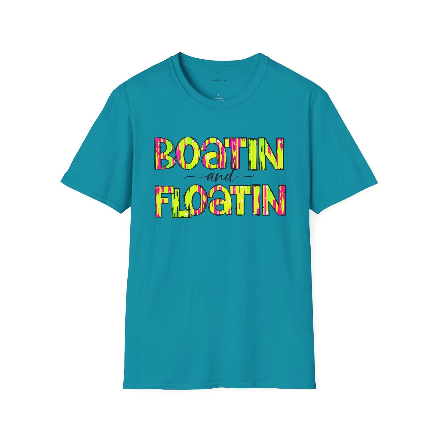 Boatin and Floatin - Unisex Softstyle T-Shirt 100% Cotton Graphic