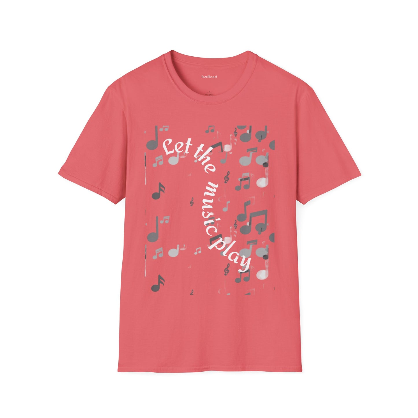 Let the music play - Unisex Sofy-Style Cotton Tee 100% Cotton