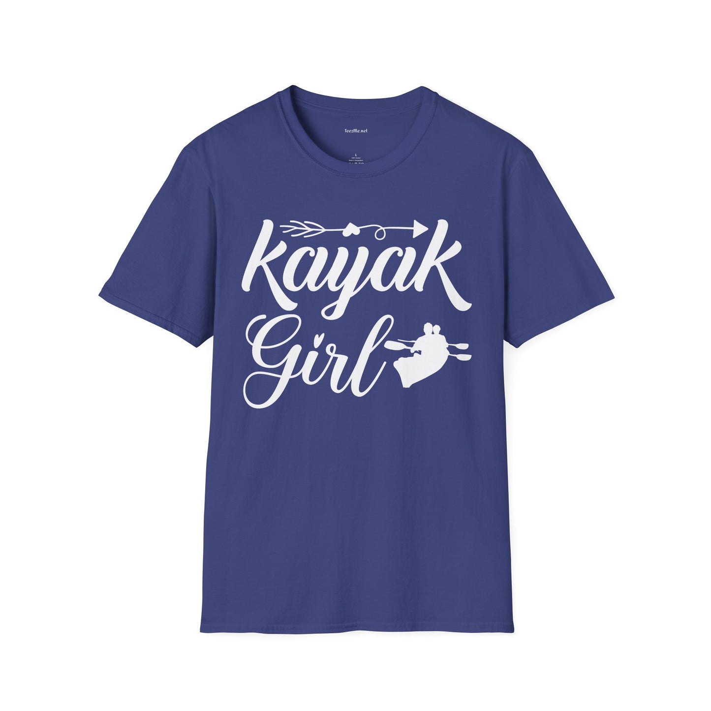 Kayak Girl - Unisex Softstyle T-Shirt 100% Cotton Graphic