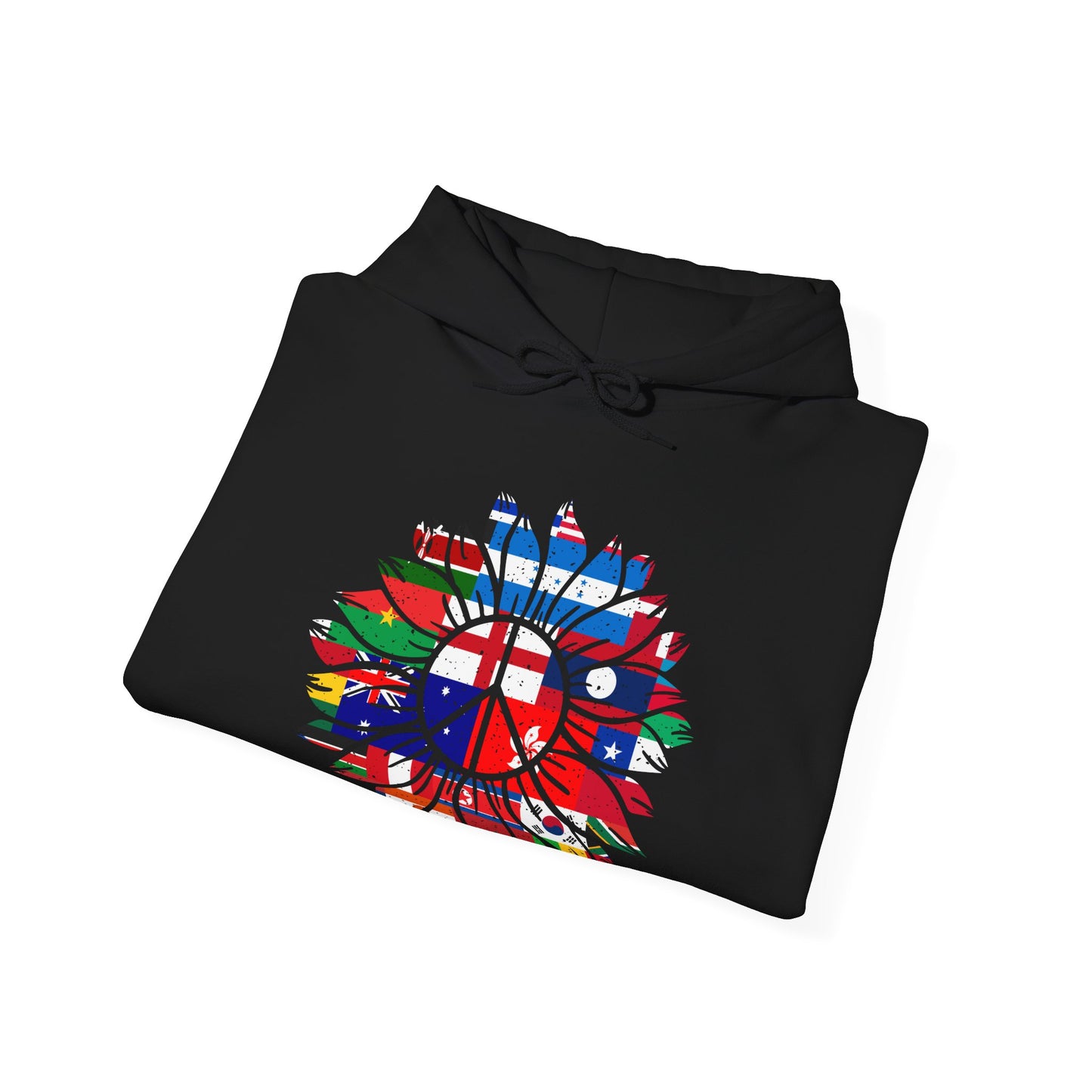 World Peace Flower Unisex Heavy Blend™ Hooded Sweatshirt