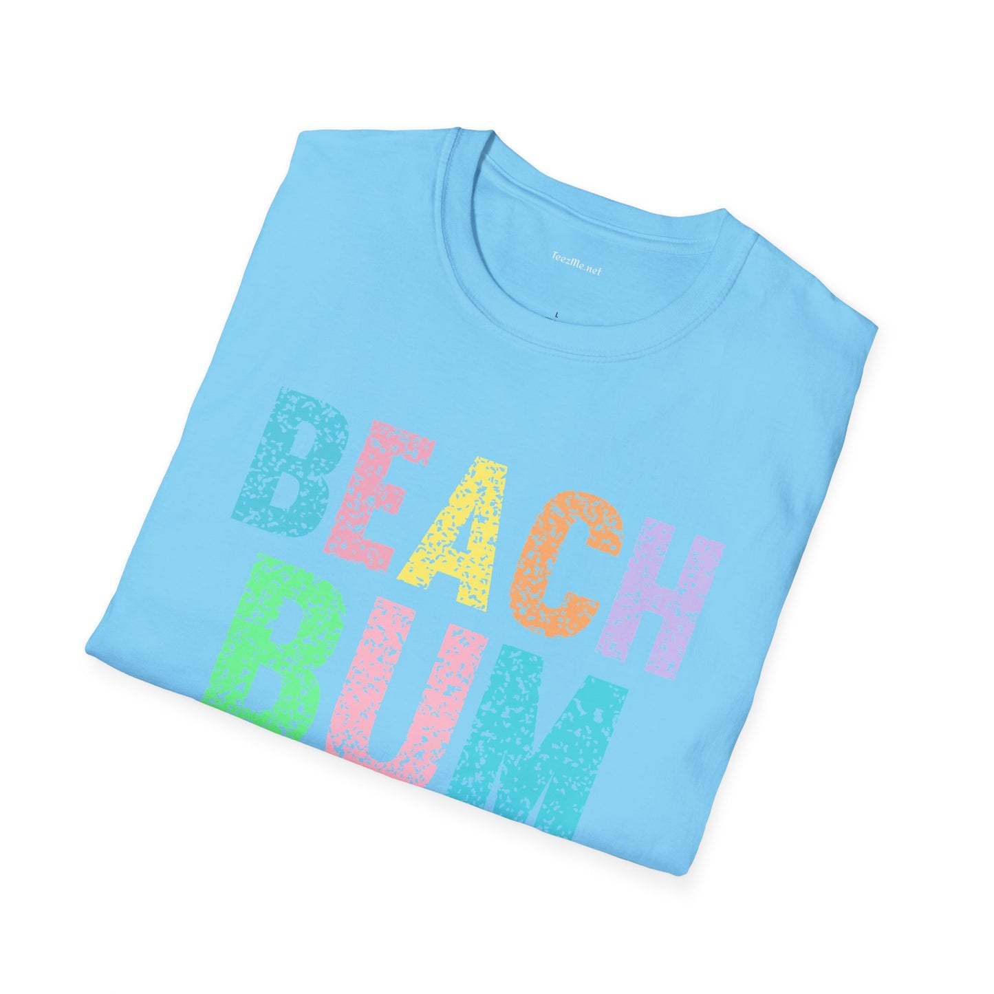 Beach Bum - Unisex Softstyle T-Shirt 100% Cotton Graphic