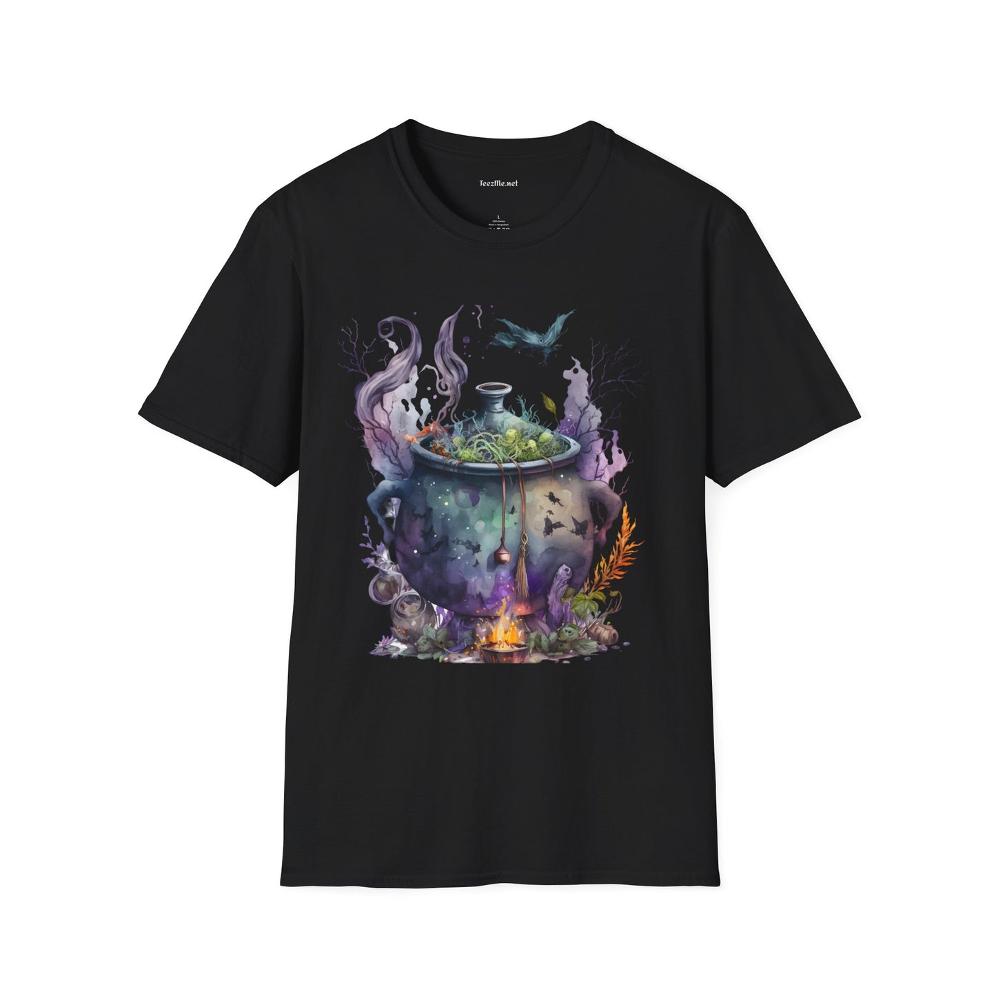 Cauldron Watercolor Unisex Softstyle T-Shirt 100% Cotton Graphic