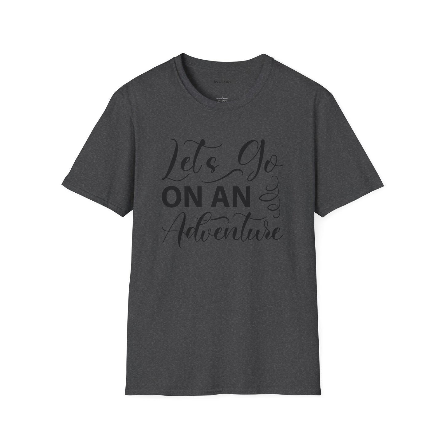Let's Go On an Adventure Unisex Softstyle T-Shirt 100% Cotton Graphic