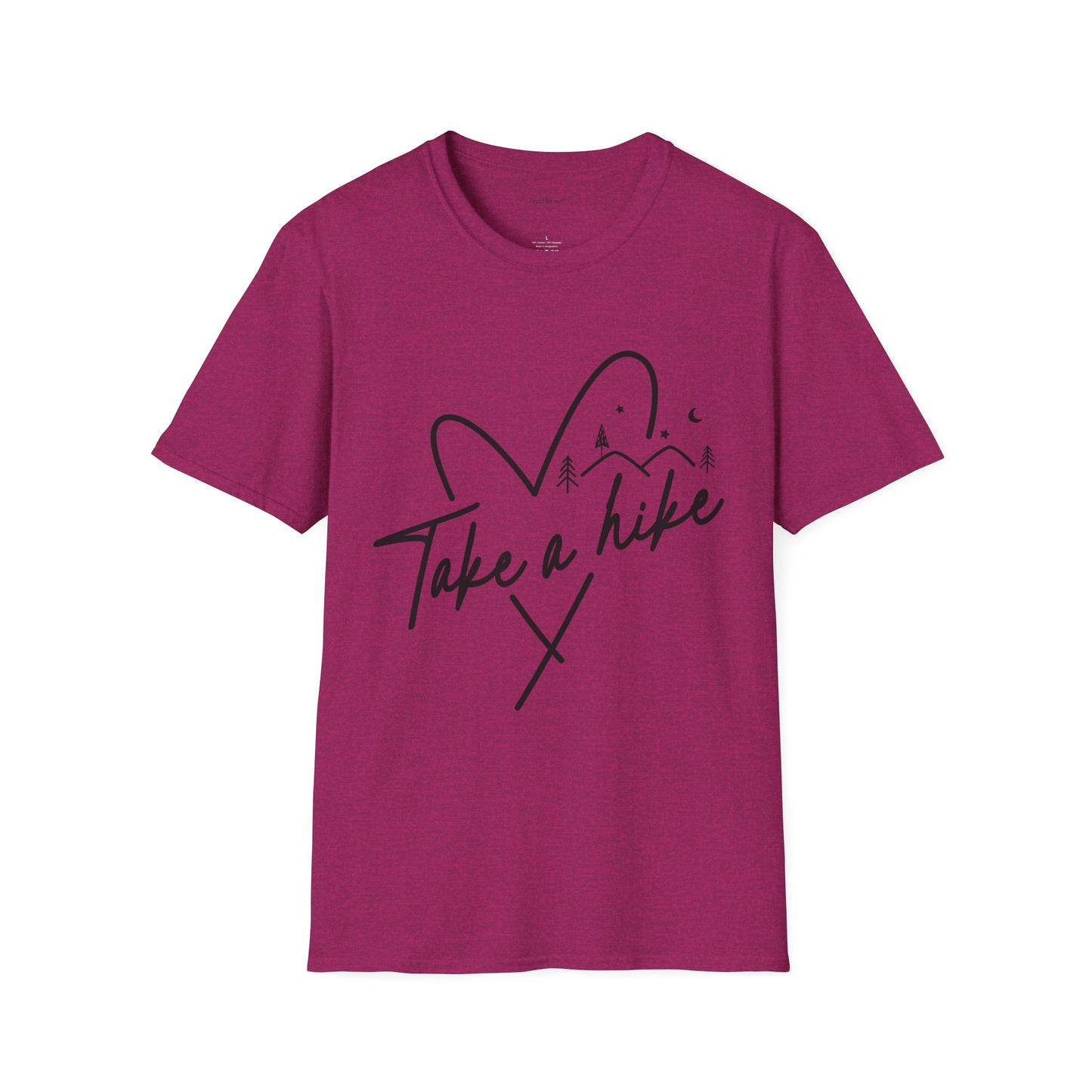 Take a Hike (black) - Unisex Softstyle T-Shirt 100% Cotton Graphic #weed #cannabis