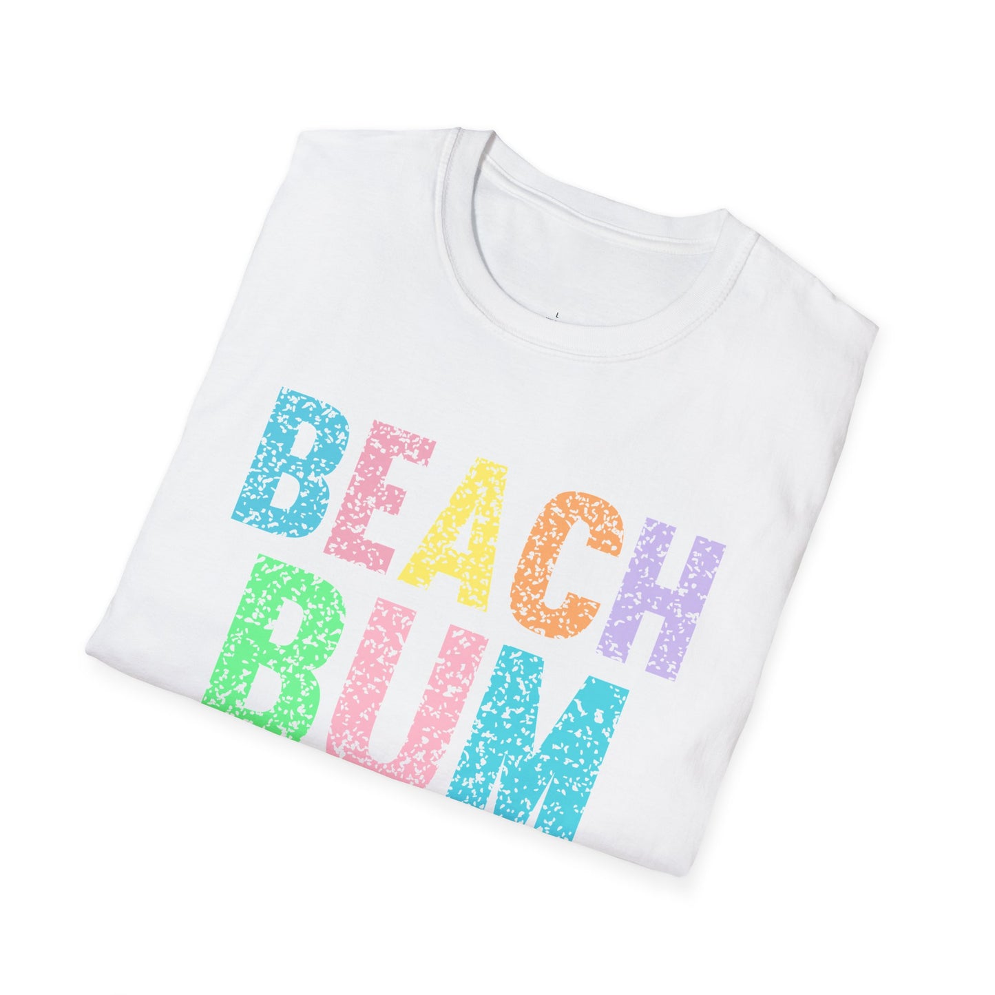 Beach Bum - Unisex Softstyle T-Shirt 100% Cotton Graphic