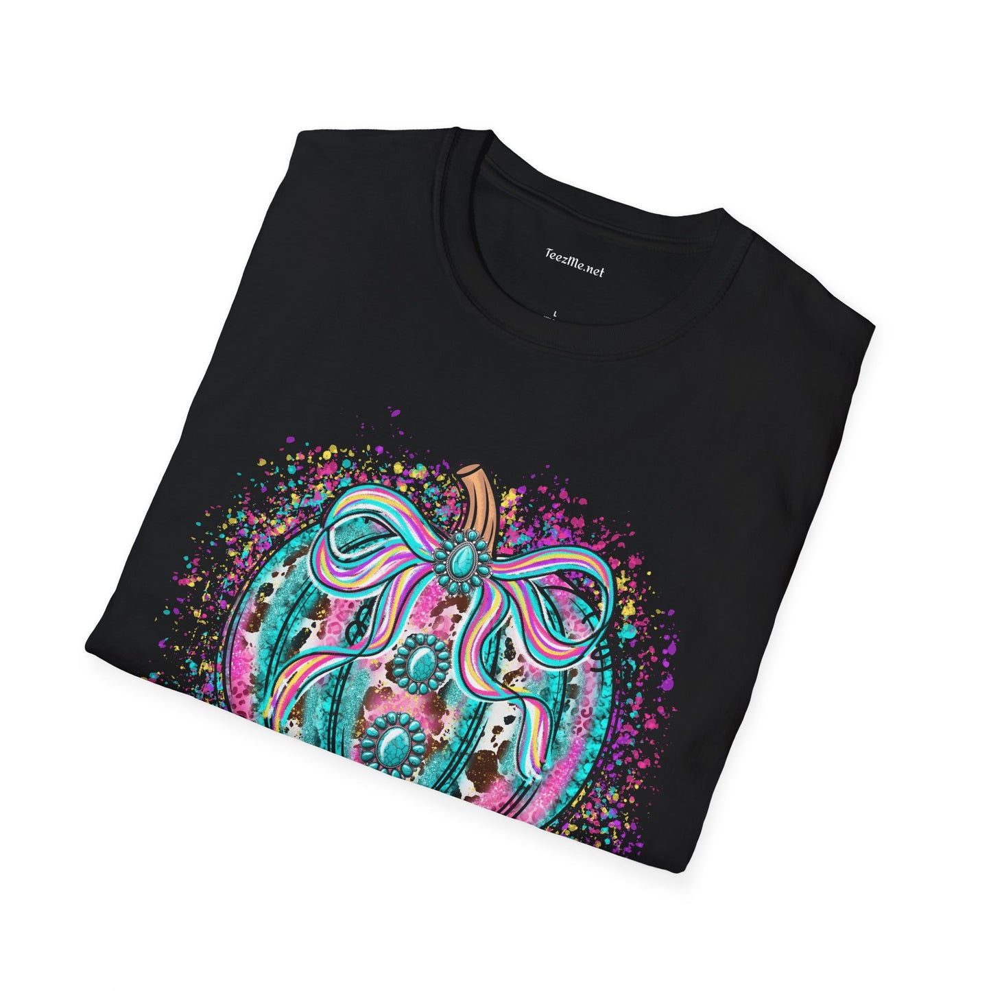 Pumpkin Colorful Unisex Softstyle T-Shirt 100% Cotton