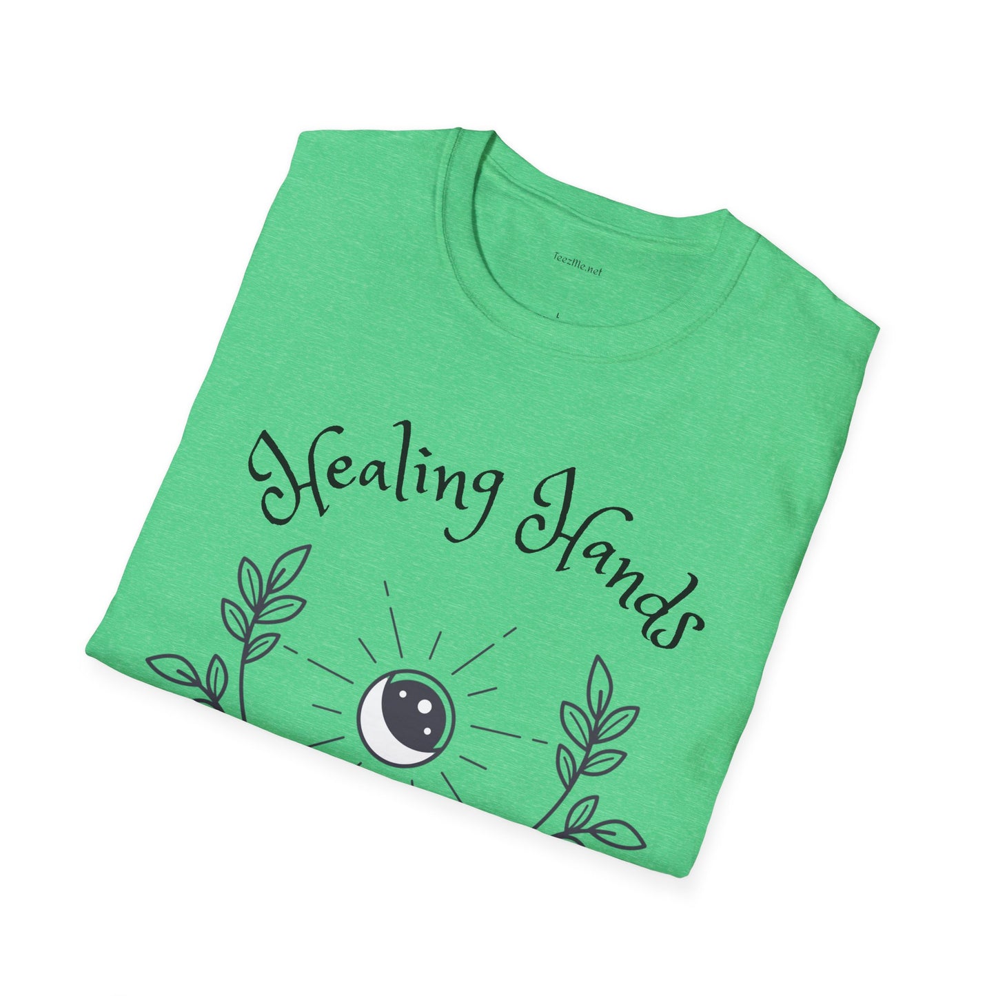 Healing Hands - Unisex Softstyle T-Shirt 100% Cotton Graphic #Reiki