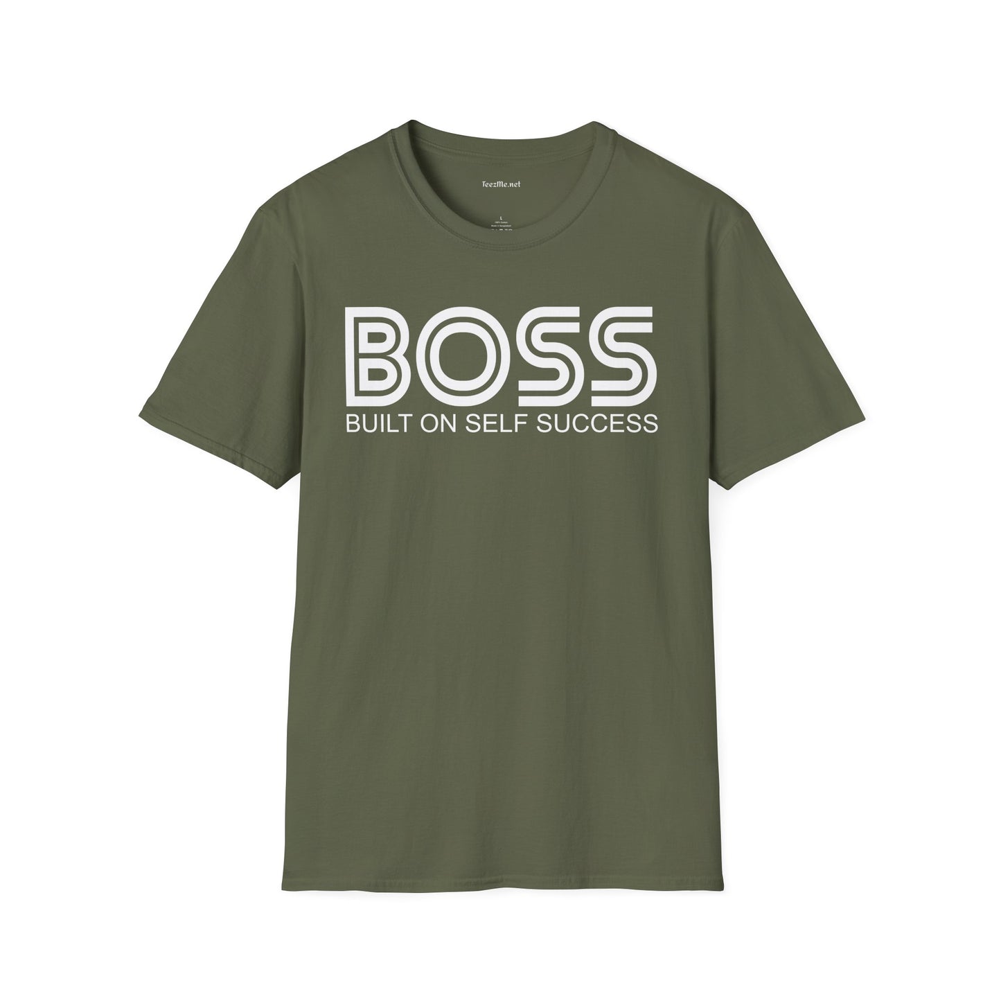 BOSS Built On Self Success Unisex Softstyle T-Shirt 100% Cotton Graphic