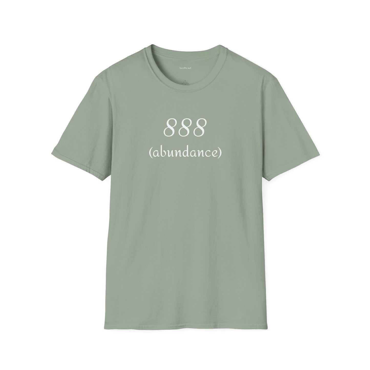 888 (abundance) - Unisex Softstyle T-Shirt 100% Cotton Graphic #angel numbers