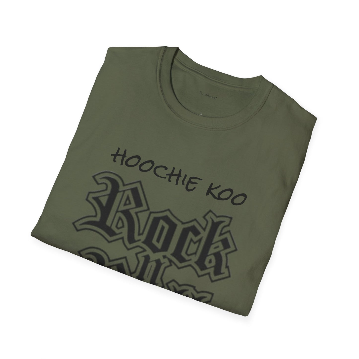 hoochie koo ROCK n ROLL - Unisex Softstyle T-Shirt 100% Cotton Graphic