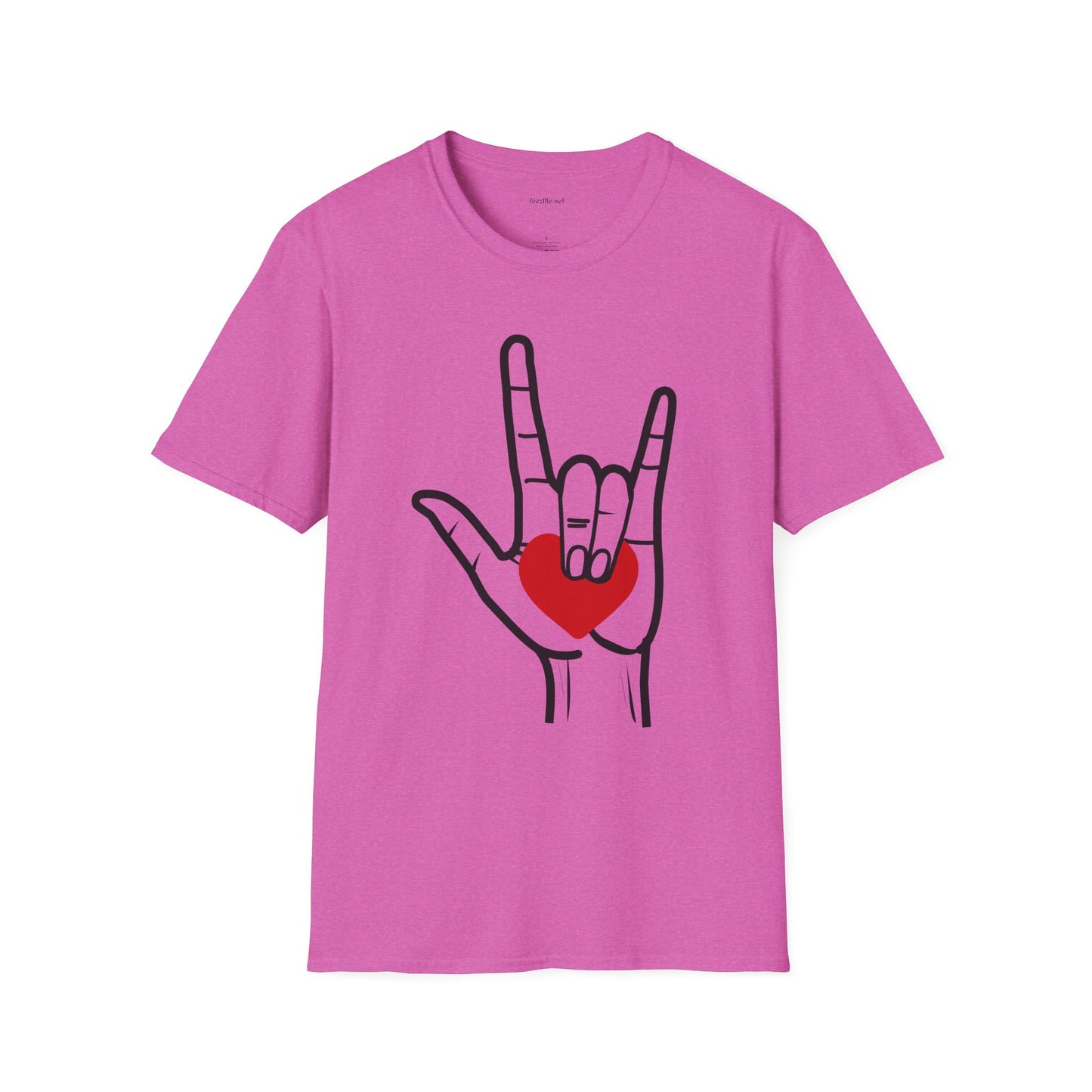 ASL Love  - Unisex Softstyle T-Shirt 100% Cotton Graphic