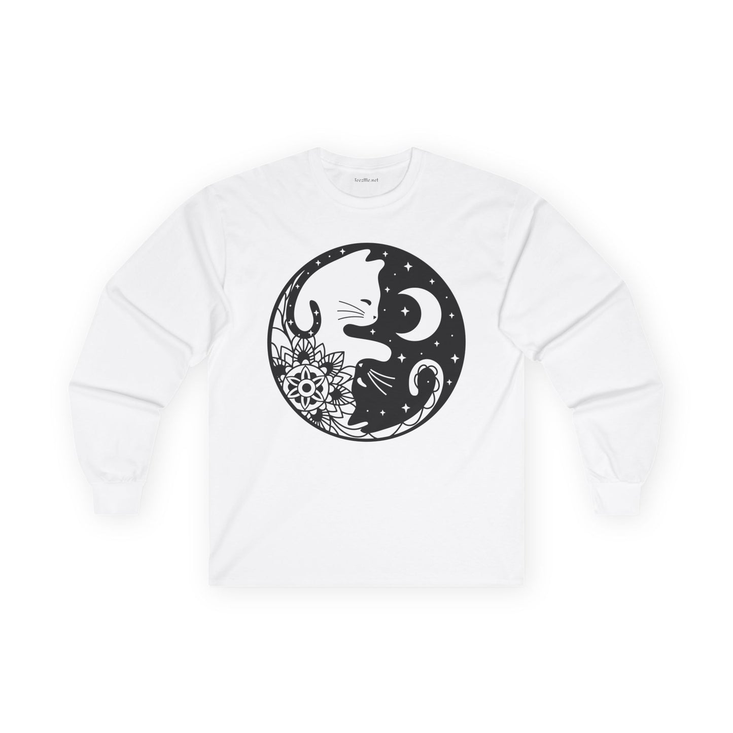 Yin Yang Cat02 Unisex Ultra Cotton Long Sleeve Tee