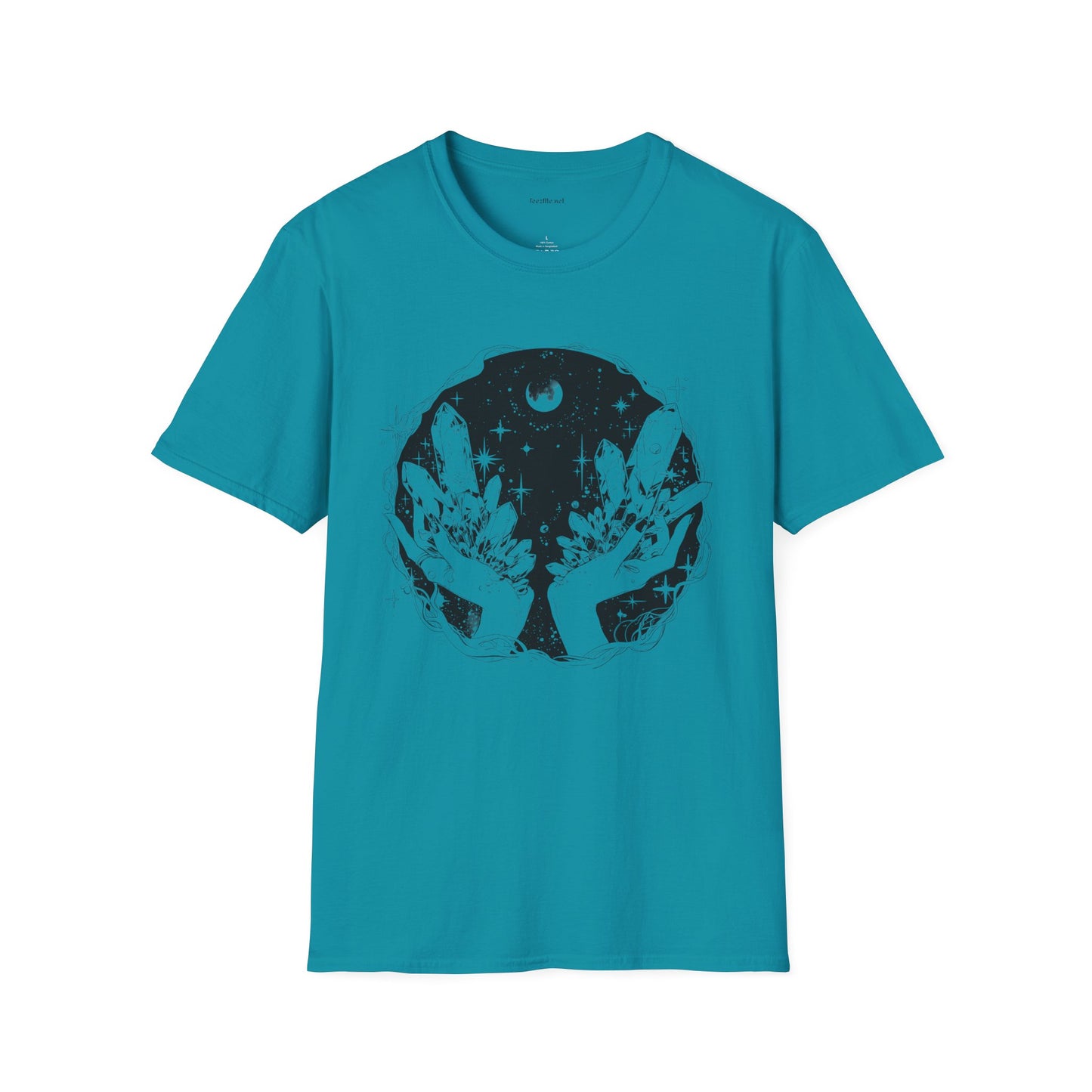 Crystal Moon Magic - Unisex Softstyle T-Shirt 100% Cotton Graphic