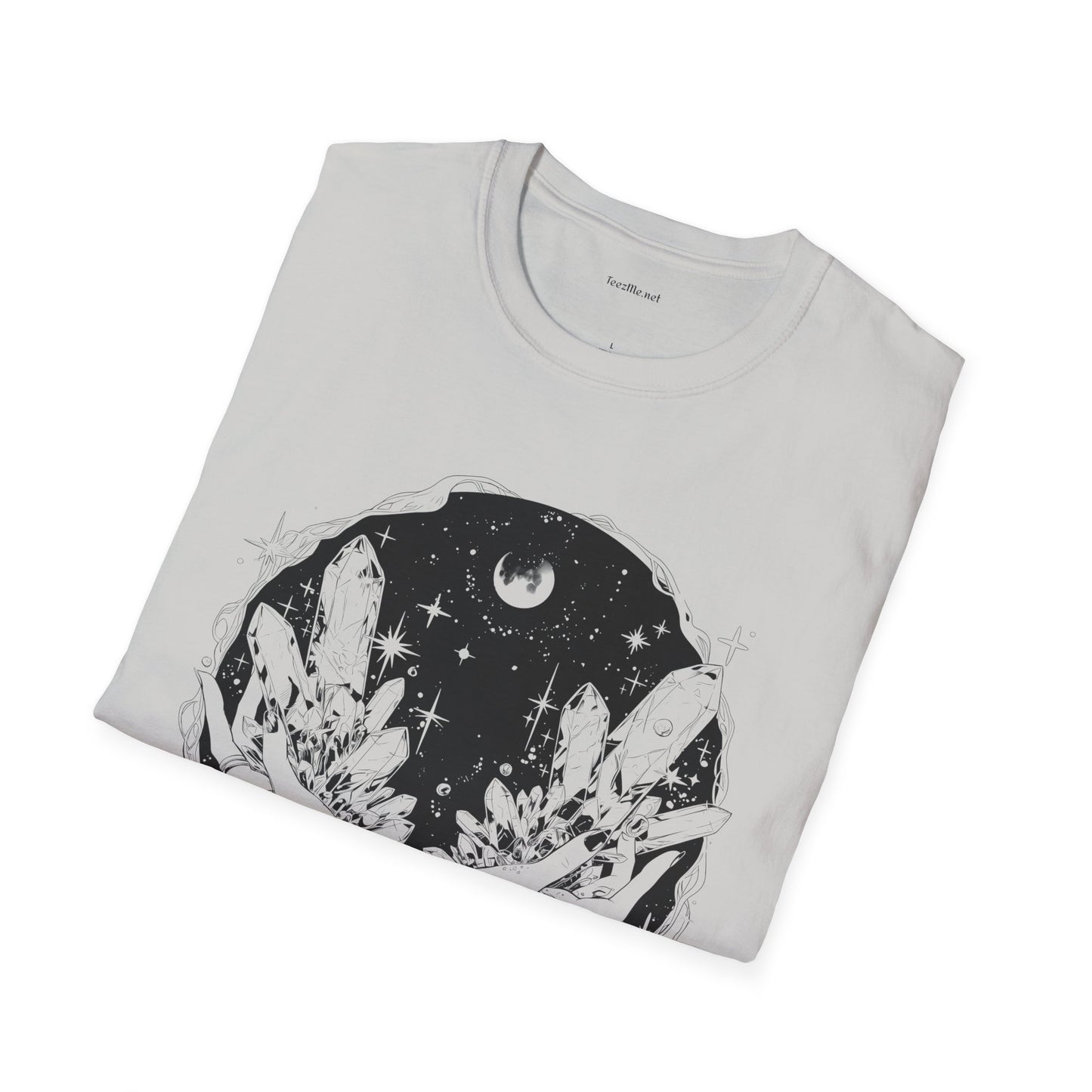 Crystal Moon Magic - Unisex Softstyle T-Shirt 100% Cotton Graphic