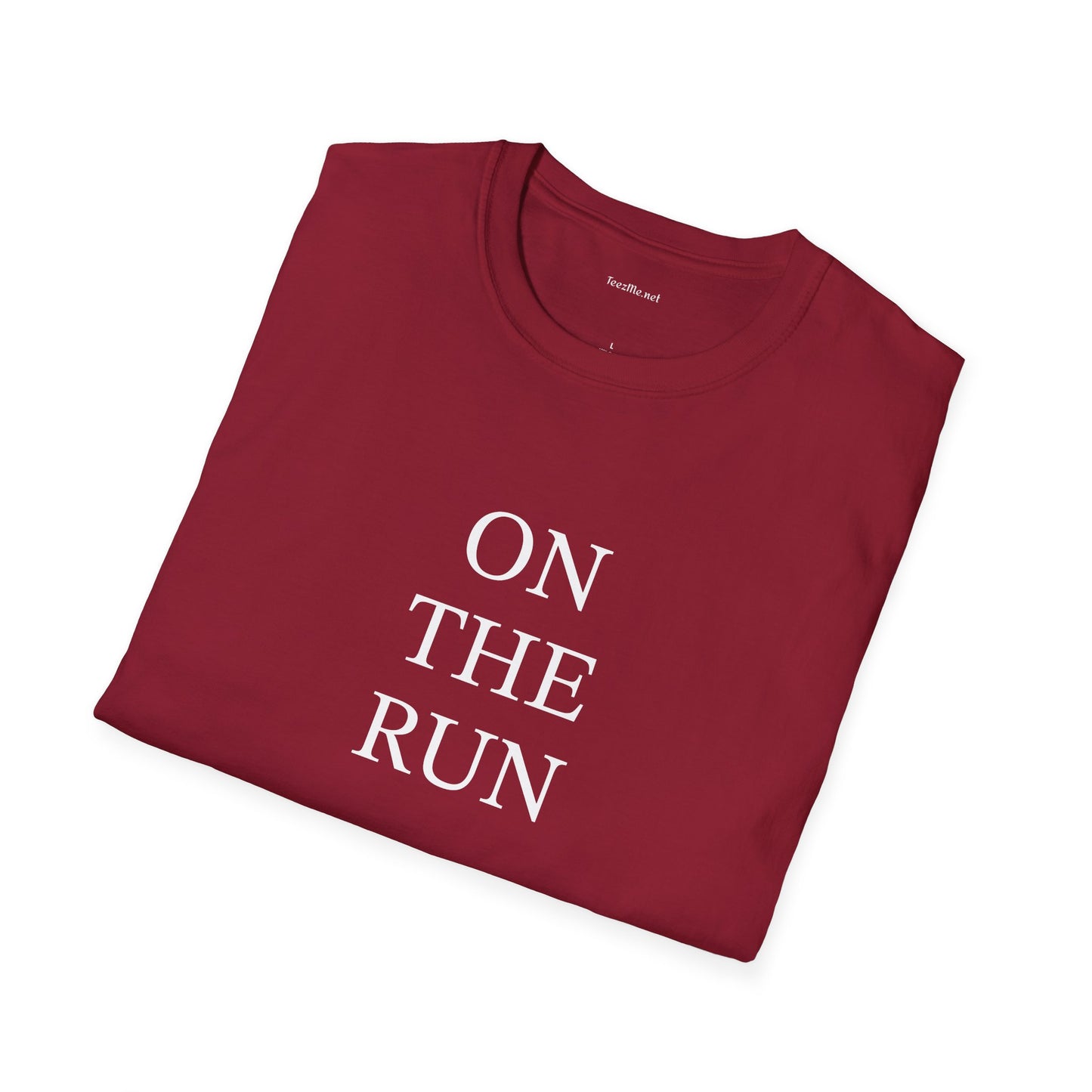 ON THE RUN - Unisex Softstyle T-Shirt 100% Cotton Graphic