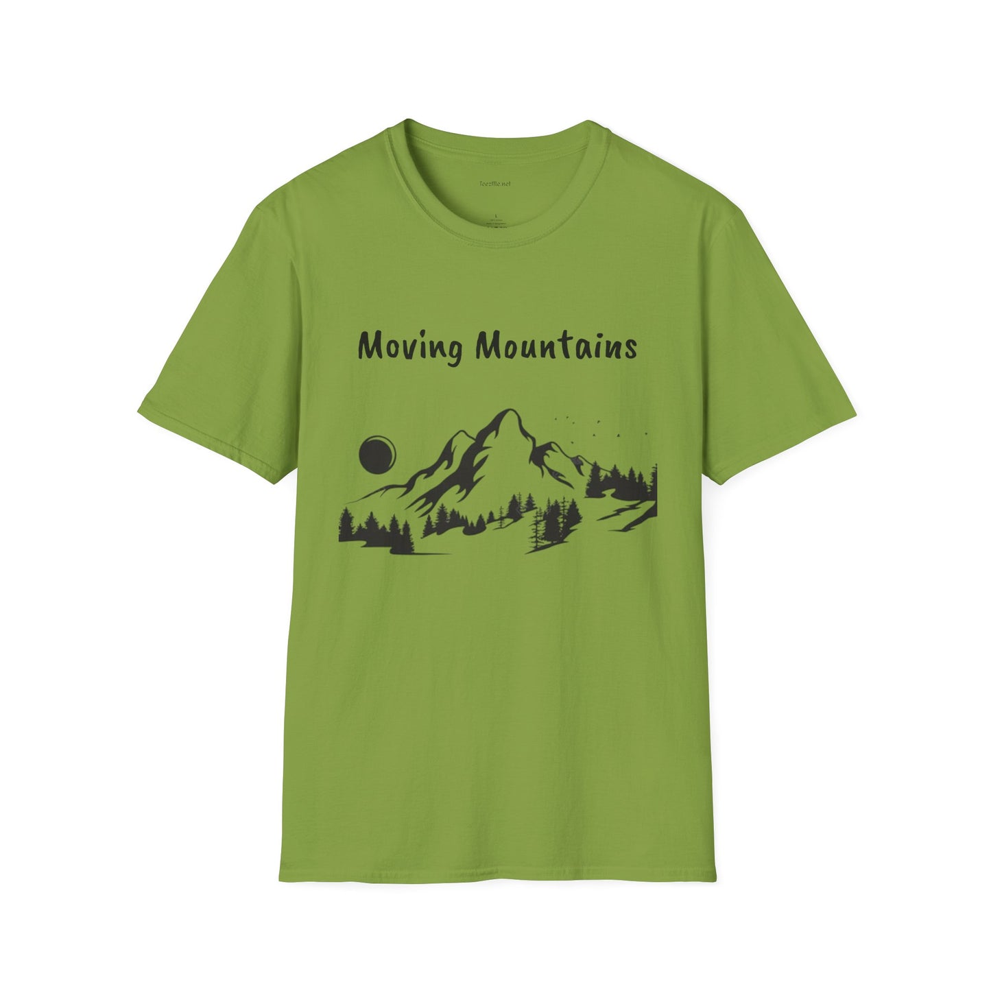 Moving Mountains - Unisex Softstyle T-Shirt 100% Cotton Graphic