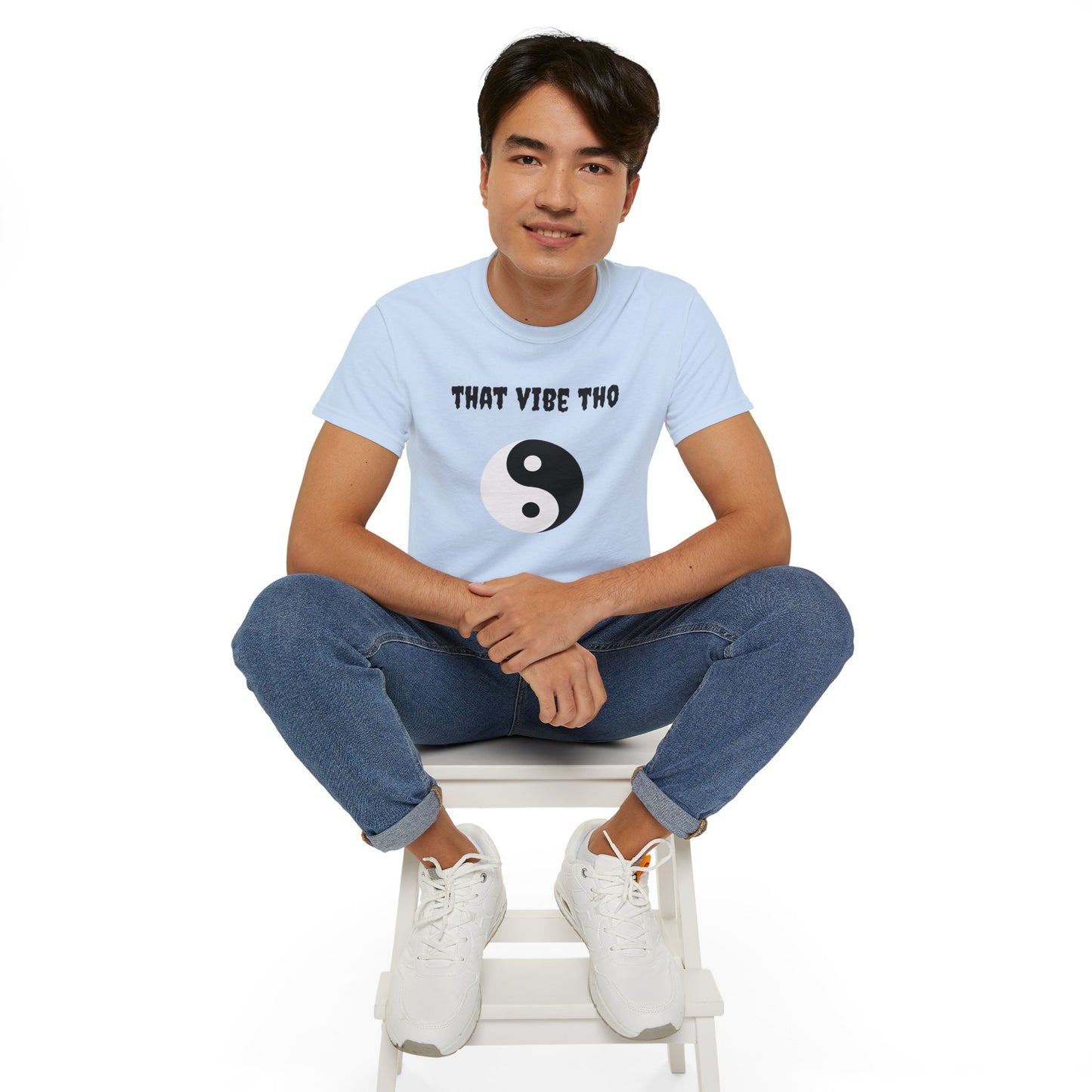 That vibe tho - Unisex Ultra Cotton Tee 100% Cotton Graphic