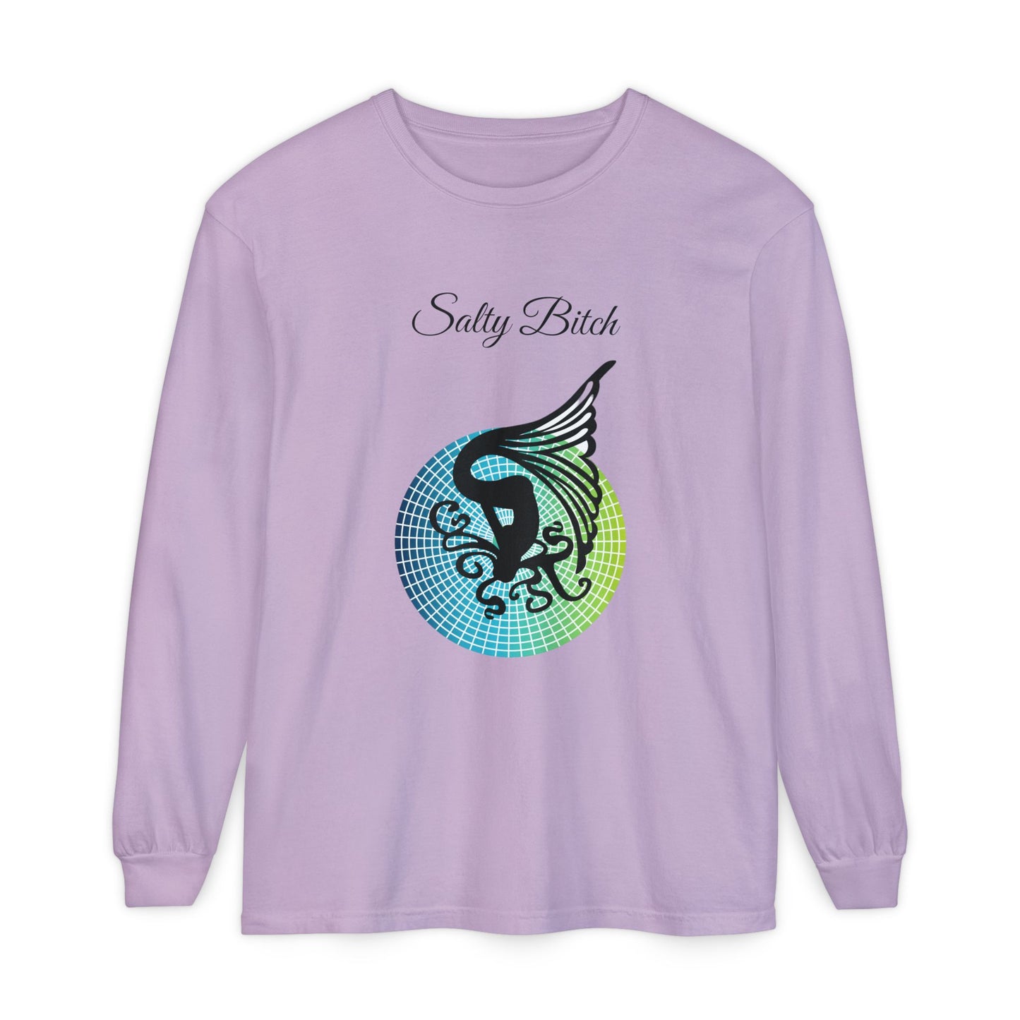 Salty Bitch - Unisex Garment-dyed Long Sleeve T-Shirt