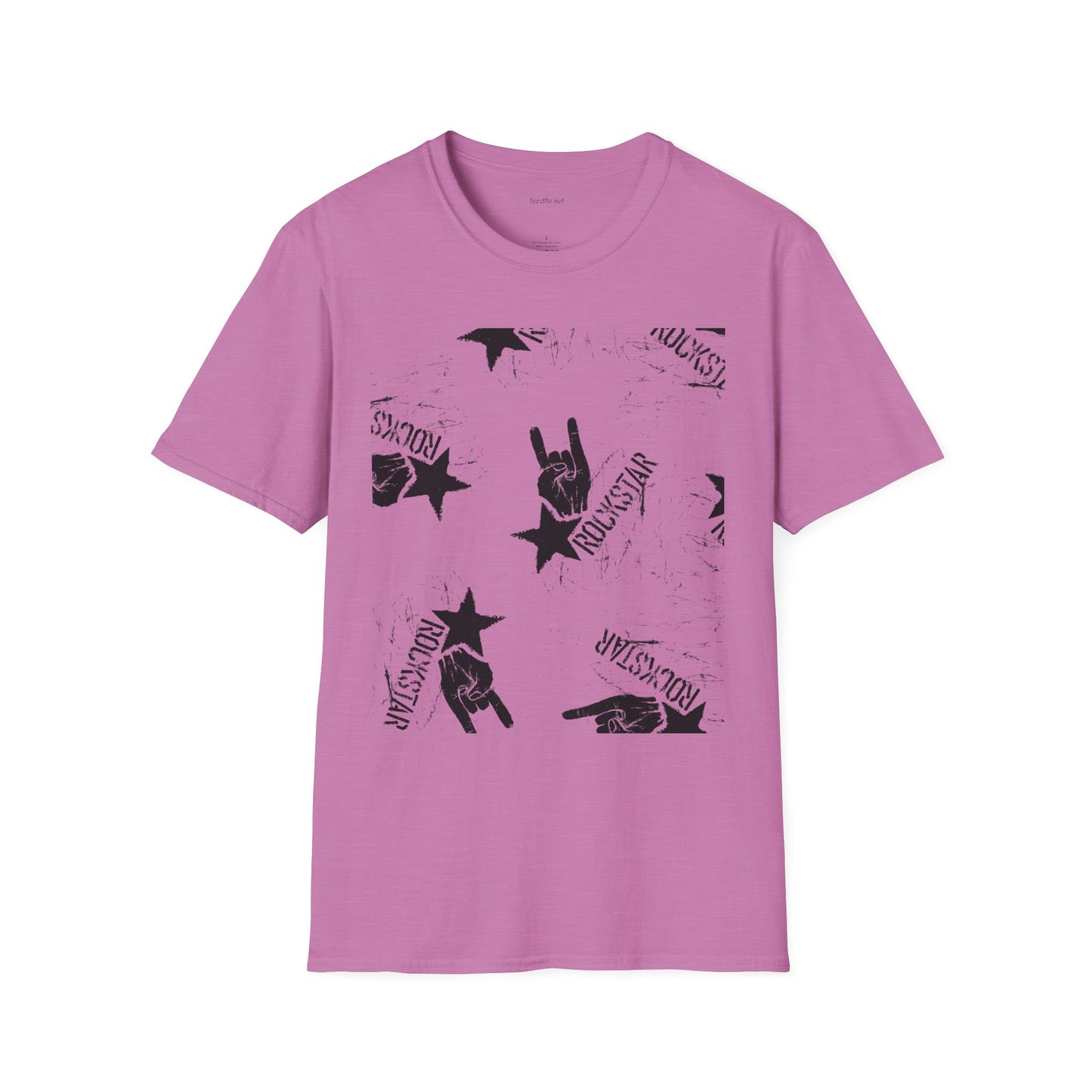 ROCK STAR illustation - Unisex Softstyle T-Shirt 100% Cotton Graphic