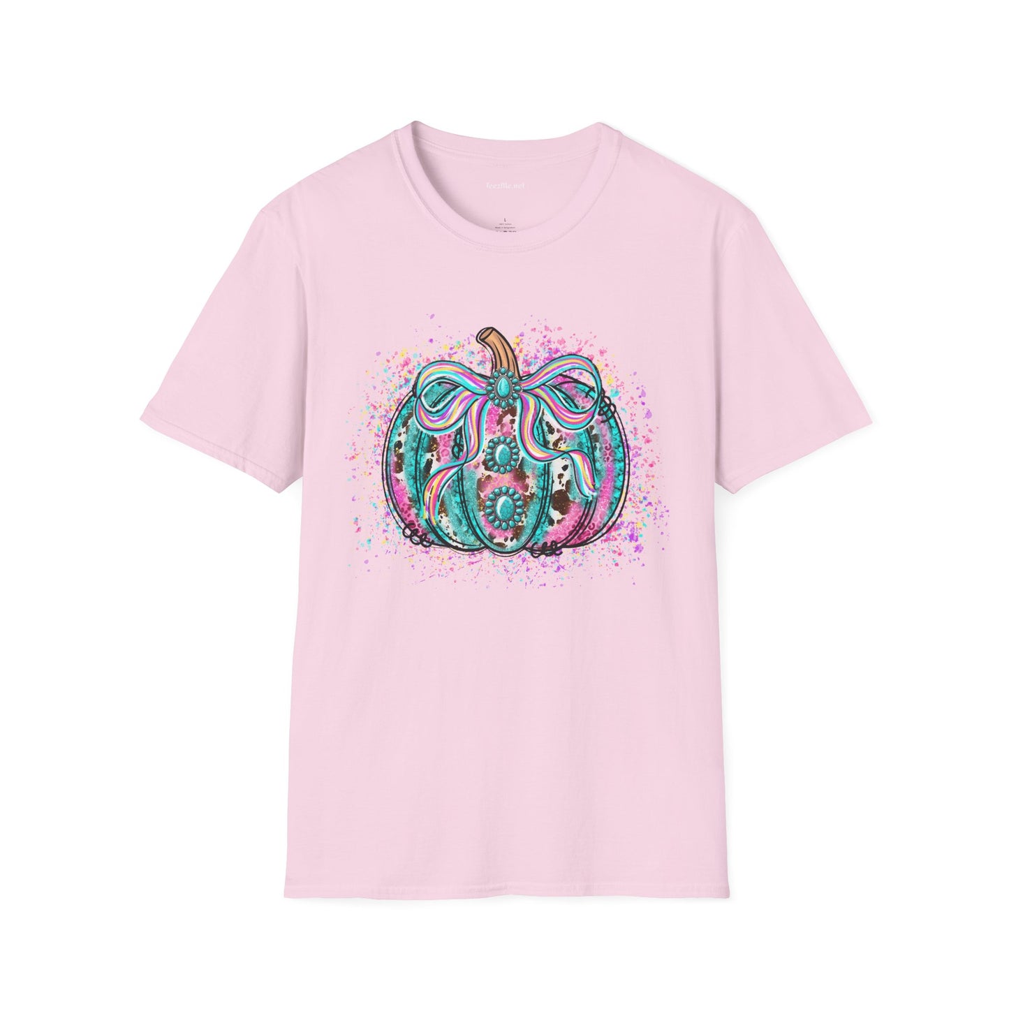 Pumpkin Colorful Unisex Softstyle T-Shirt 100% Cotton