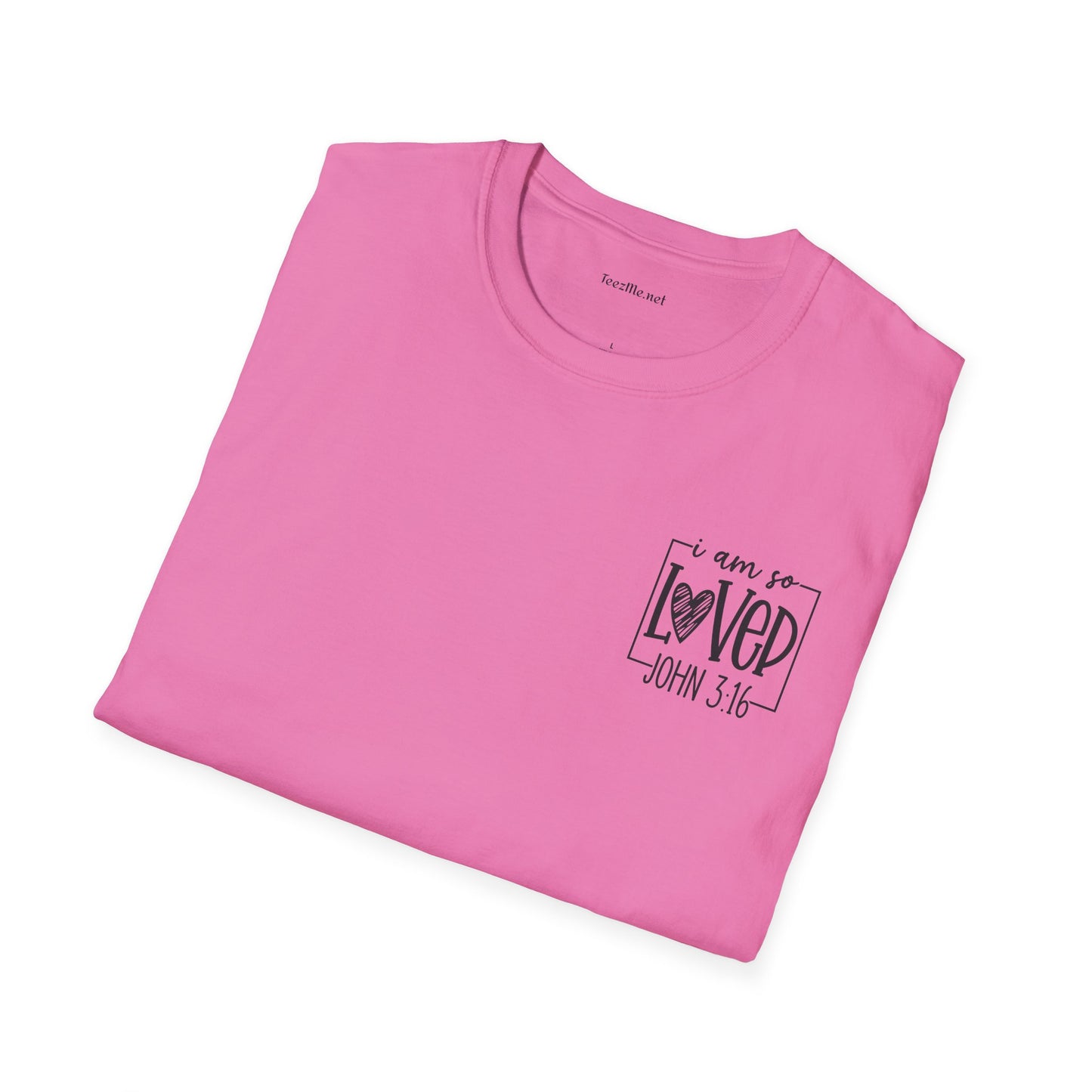 John 3:16 - Unisex Softstyle T-Shirt 100% Cotton Graphic
