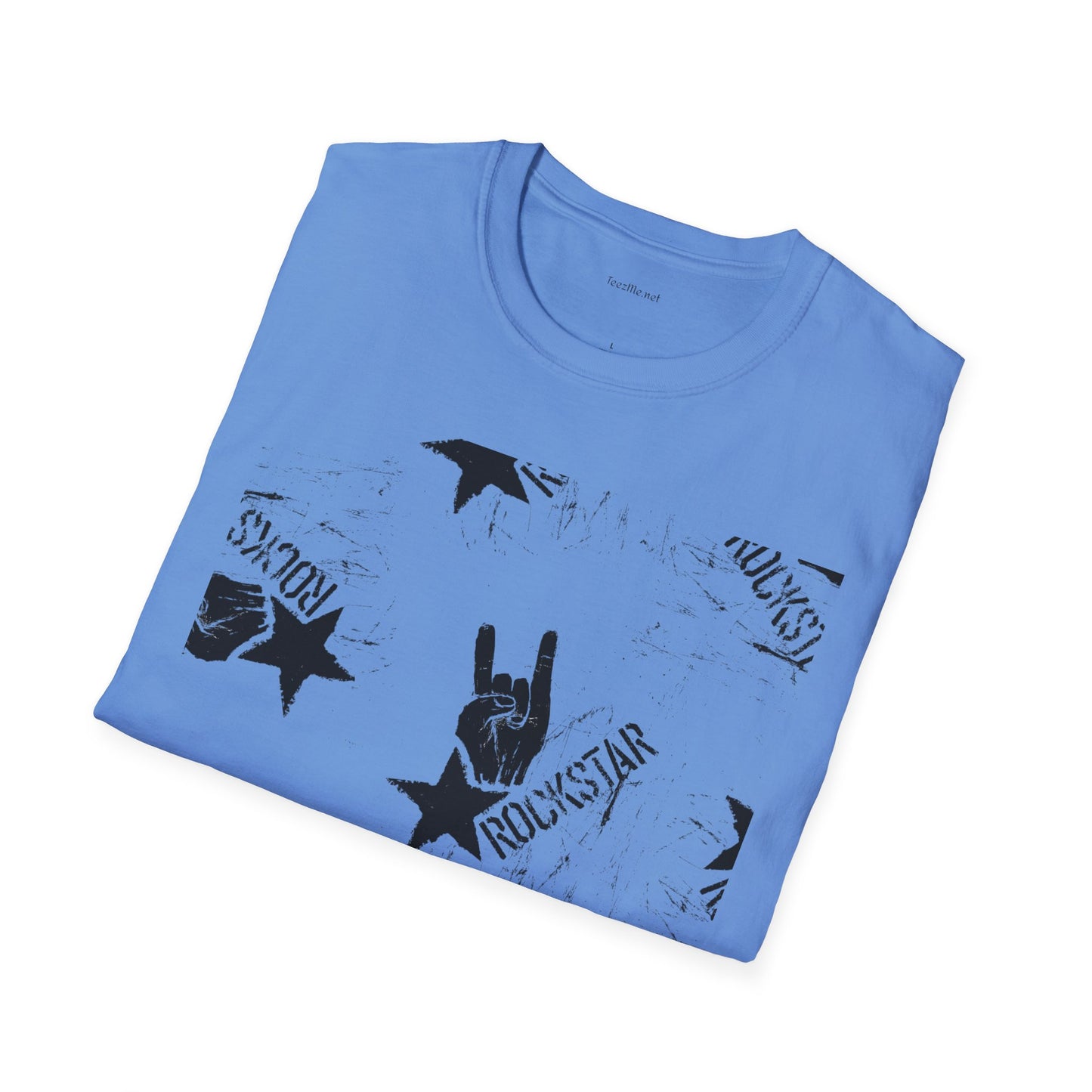 ROCK STAR illustation - Unisex Softstyle T-Shirt 100% Cotton Graphic