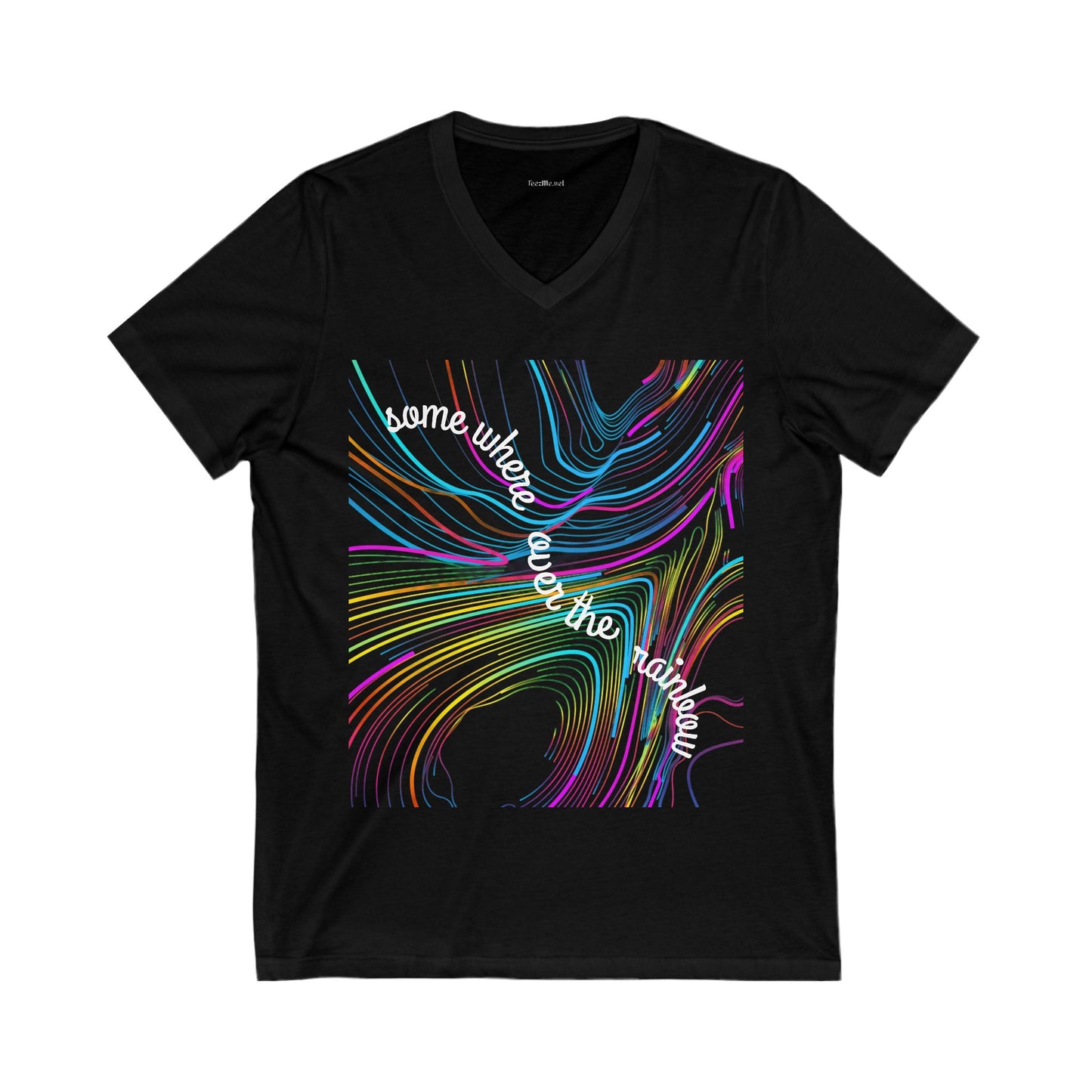 Somewhere over the rainbow - Unisex Jersey Short Sleeve V-Neck Tee