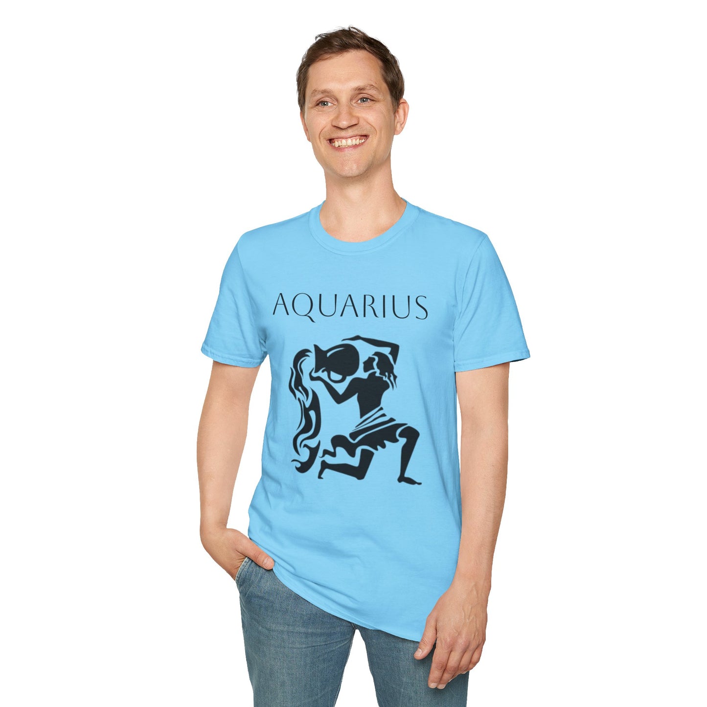 AQUARIUS - Unisex Softstyle T-Shirt 100% Cotton Graphic