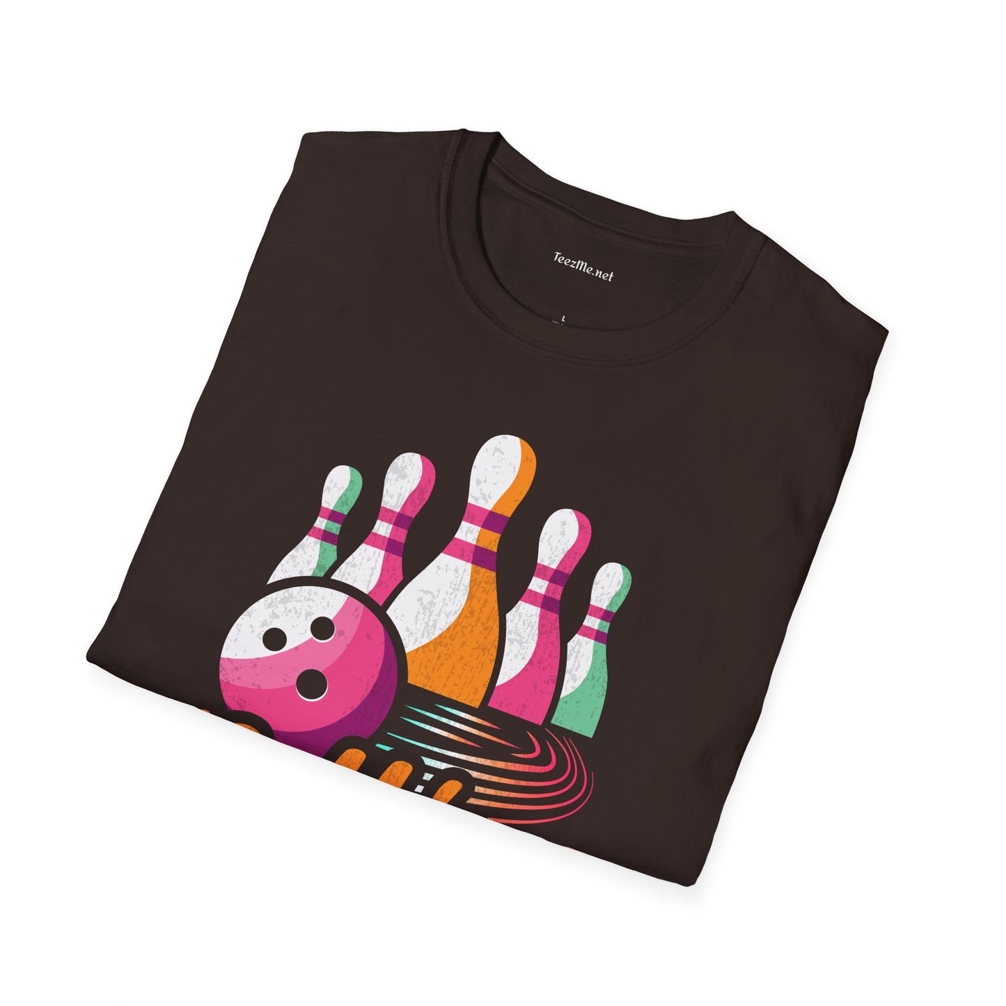 Rolling with My Homies (Bowling) Unisex Softstyle T-Shirt 100% Cotton
